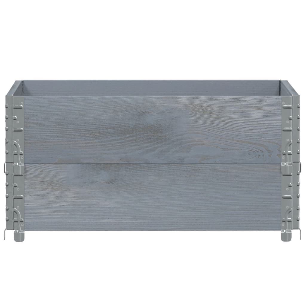 Pflanzkasten Grau 150x100 cm Massivholz Kiefer