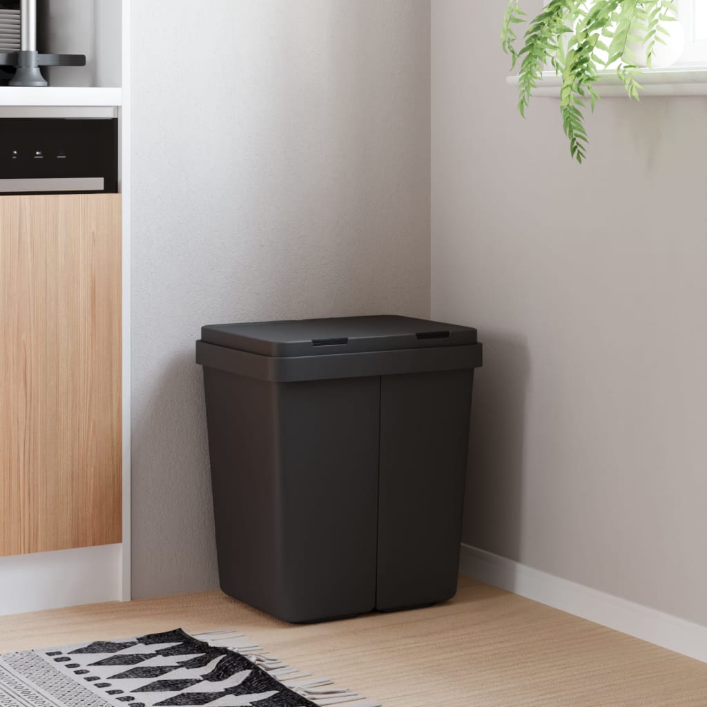 Duo Mülleimer Weiß 2x25 L