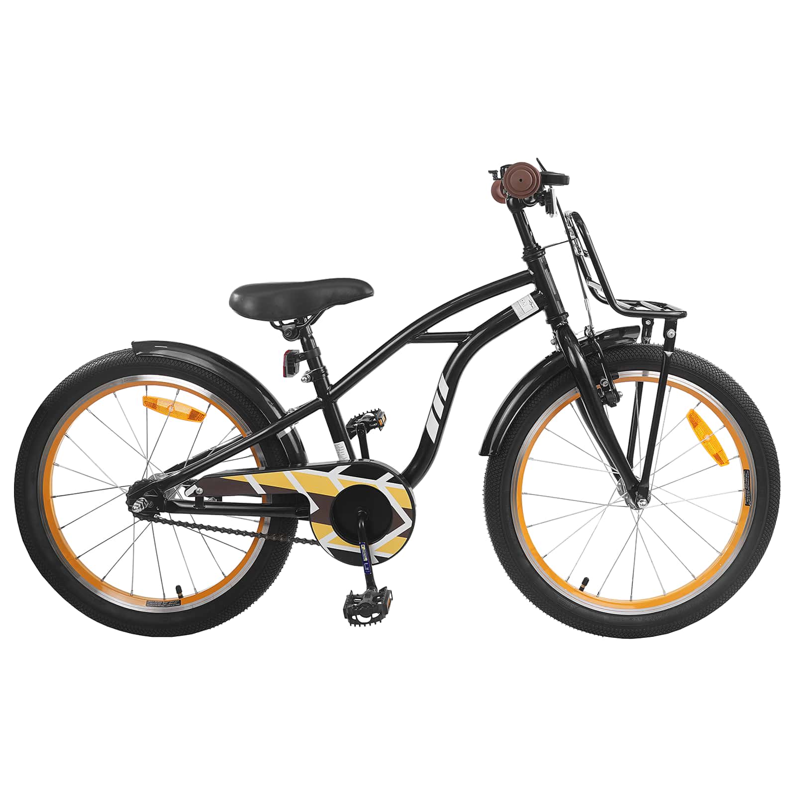 Kinderfahrrad 16 Zoll für 4-6 Jahre alt Schwarz