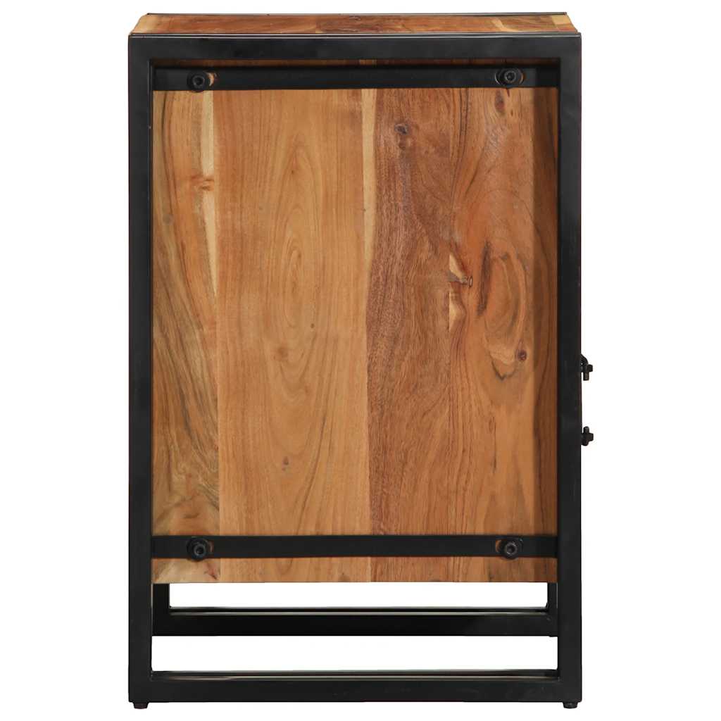 Nachttisch 40x40x59 cm Altholz Massivholz
