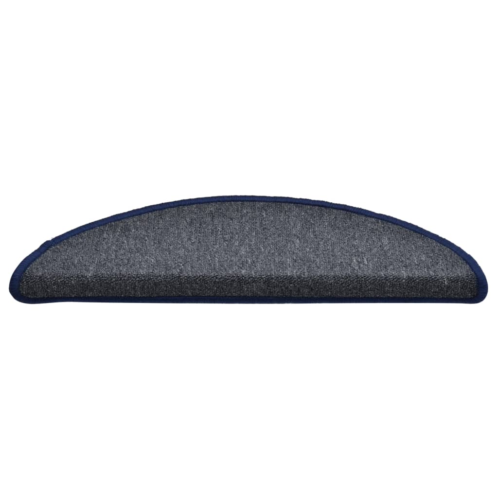 Stufenmatten 15 Stk. 56x17x3 cm Anthrazit Halbrund