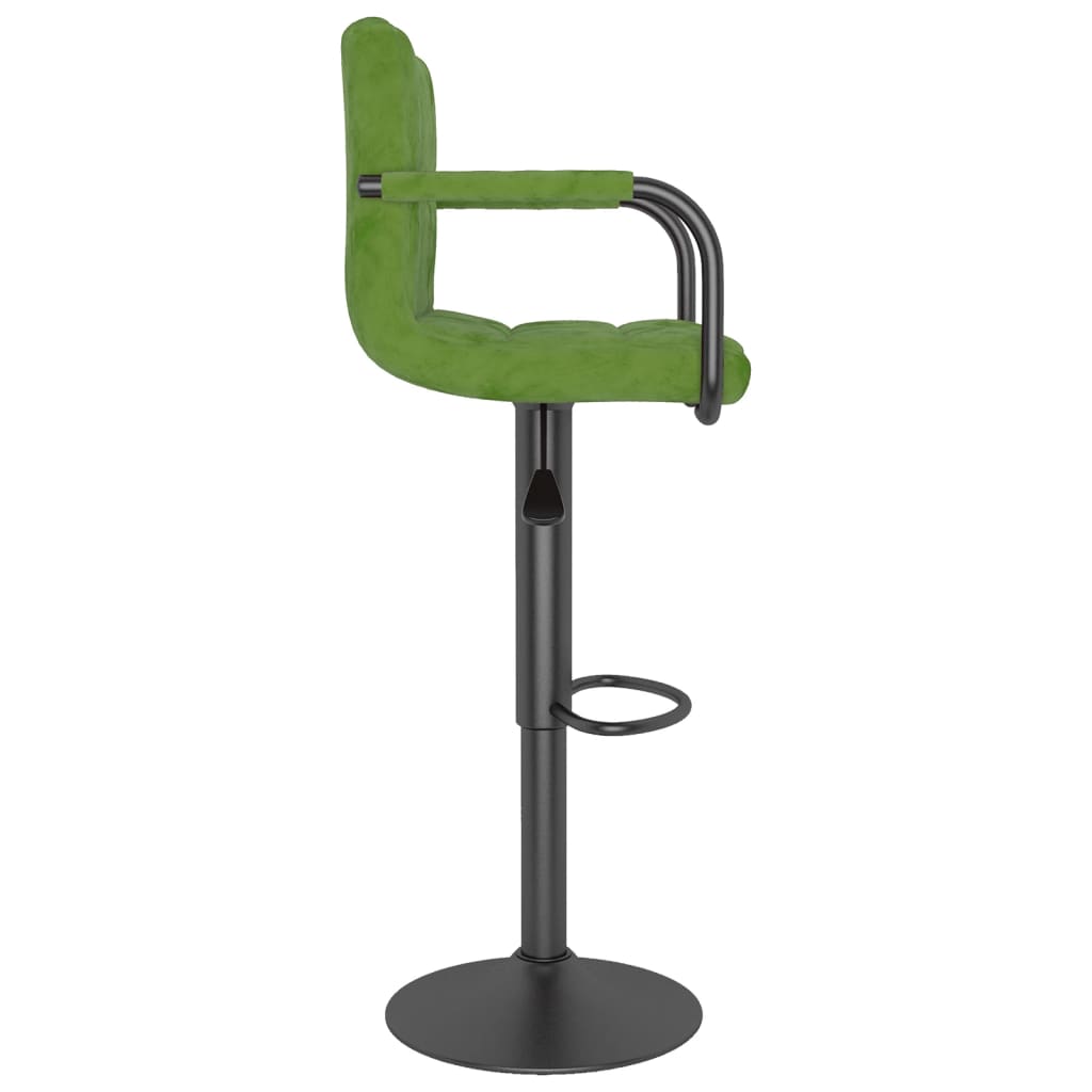 Barhocker 2 Stk. Blau Samt