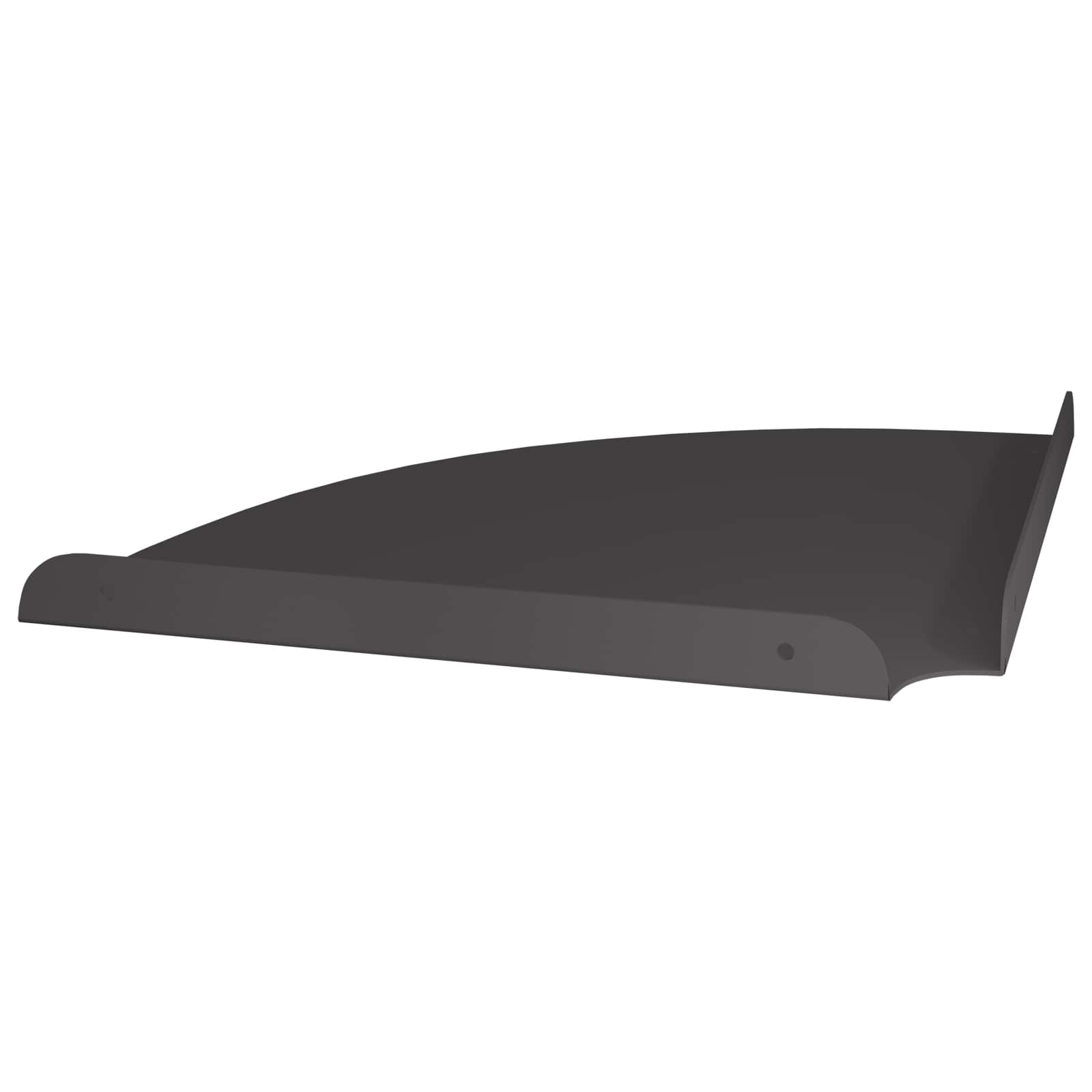 Schwebendes Regal mit Regal 2 pcs Schwarz 15 x 15 x 2 cm