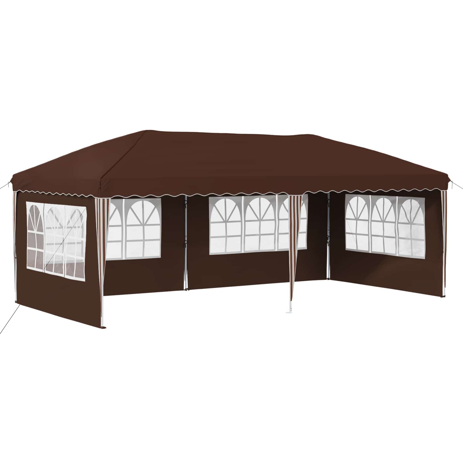 Pop-up Partyzelt 575 x 290 x 245 cm Creme