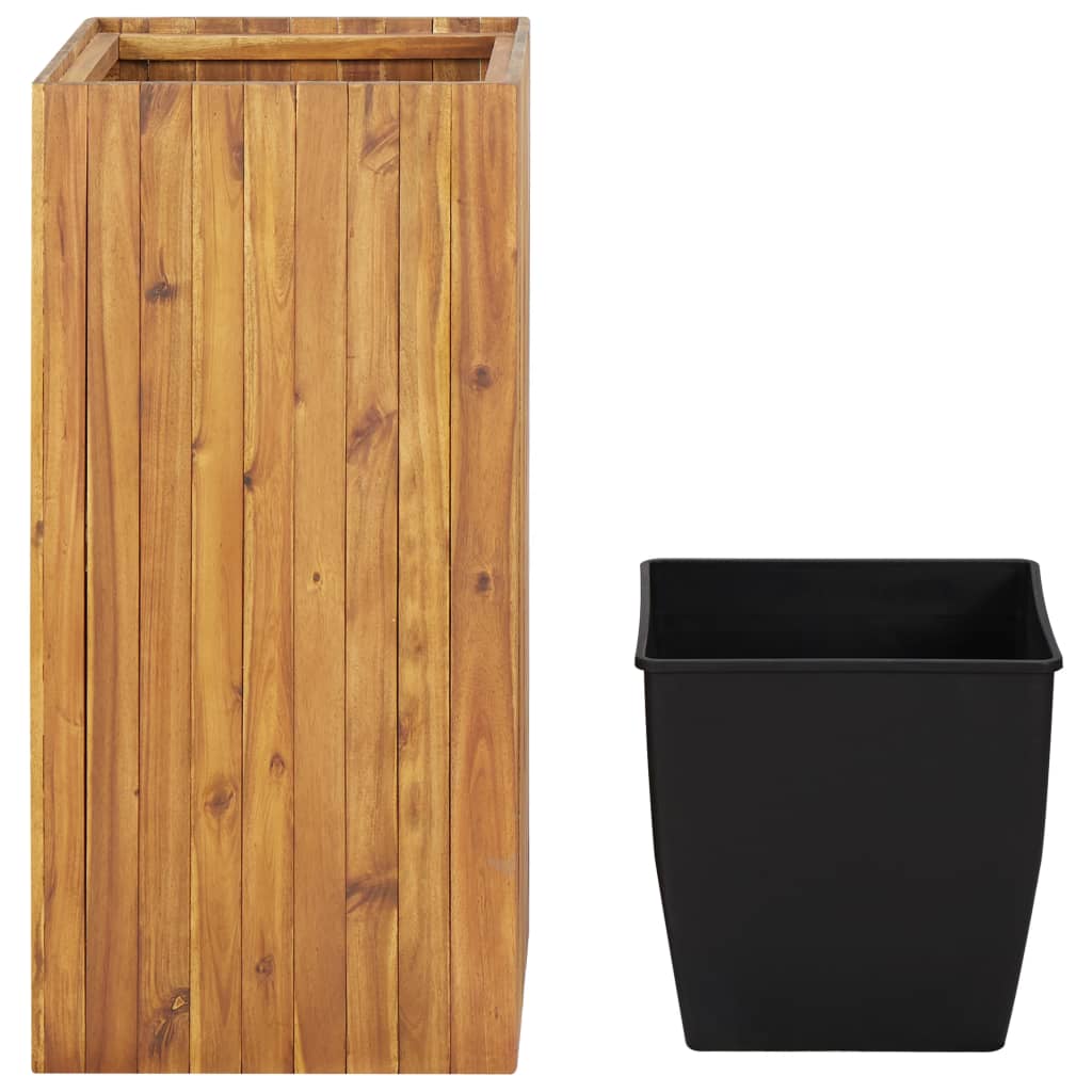 Garten-Hochbeet 24,5x24,5x25 cm Massivholz Akazie
