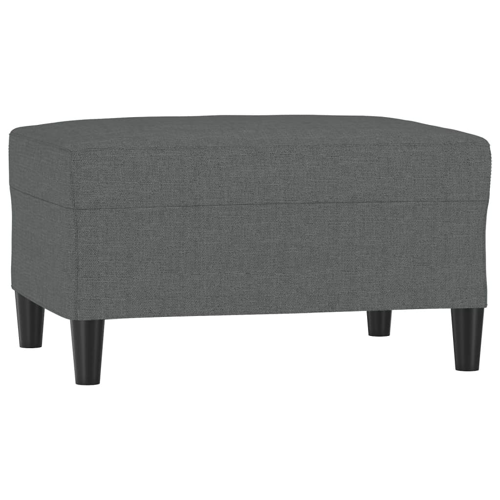 Fußhocker Hellgrau 60x50x41 cm Stoff