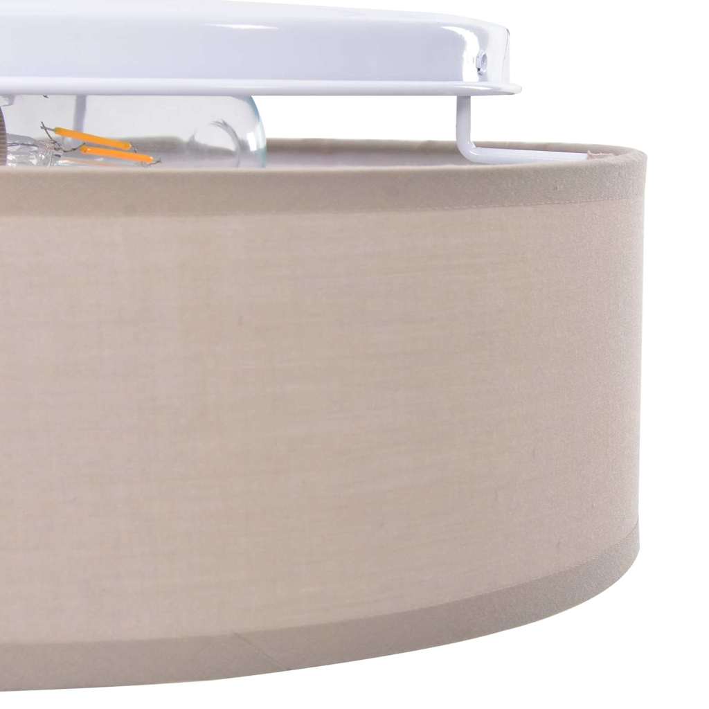 Deckenlampe mit Strahlern Schwarz 30 x 30 x 13,5 cm Stoff