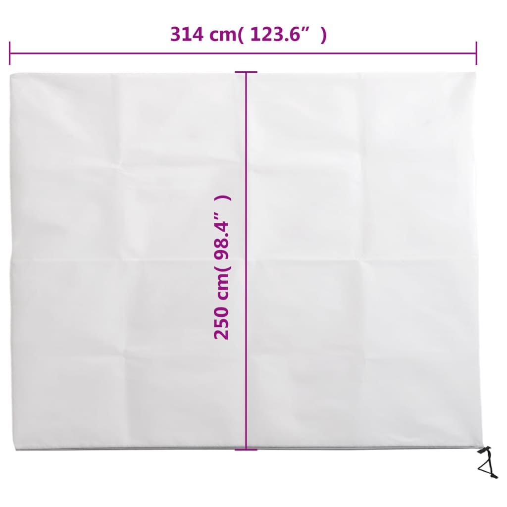Wintervlies mit Reißverschluss 4 Stk. 70 g/m² 1x1,55 m