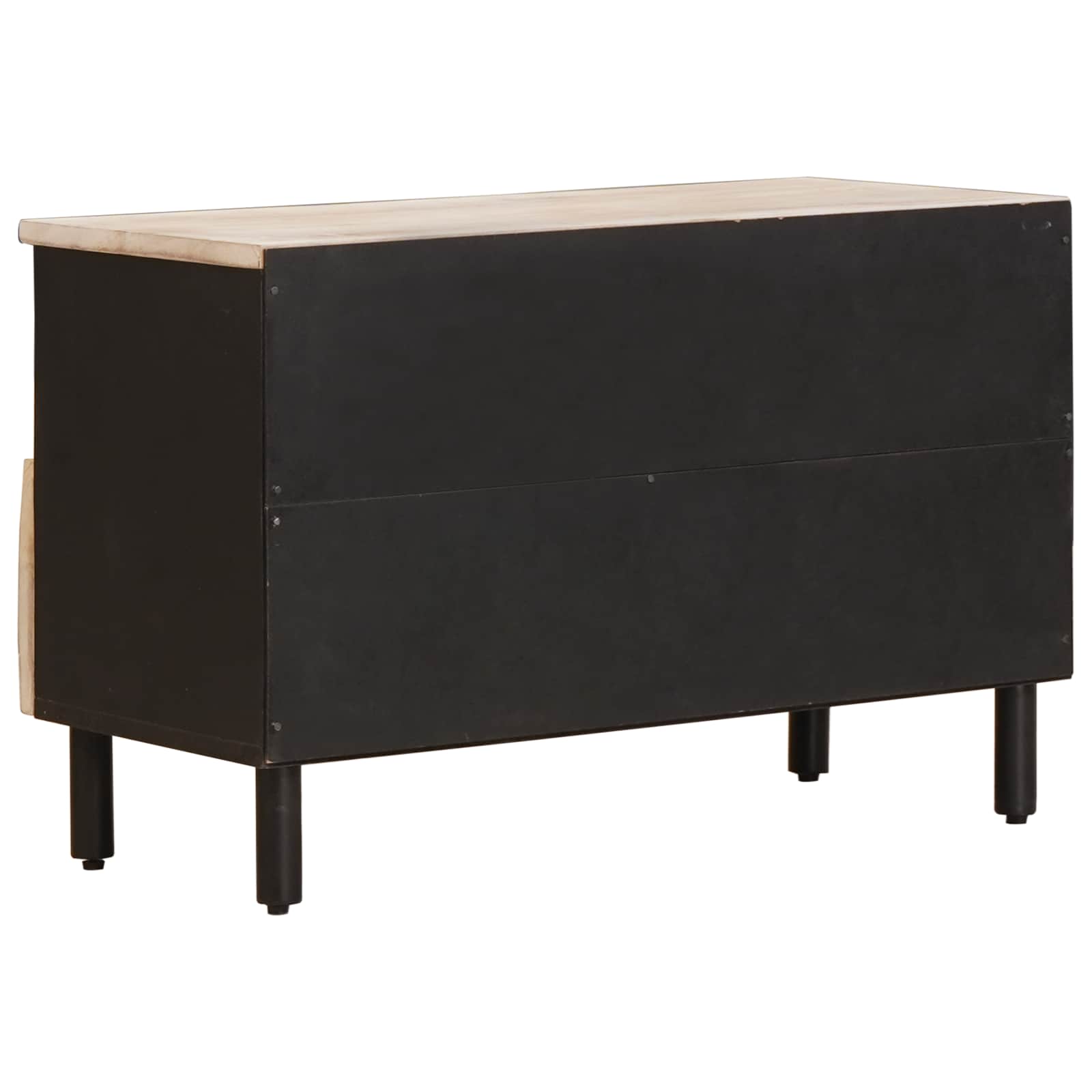 TV-Schränk Weiße gewaschene Oberfläche 70 x 33 x 46 cm