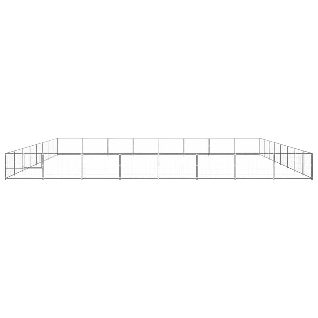 Hundezwinger Schwarz 4 m² Stahl