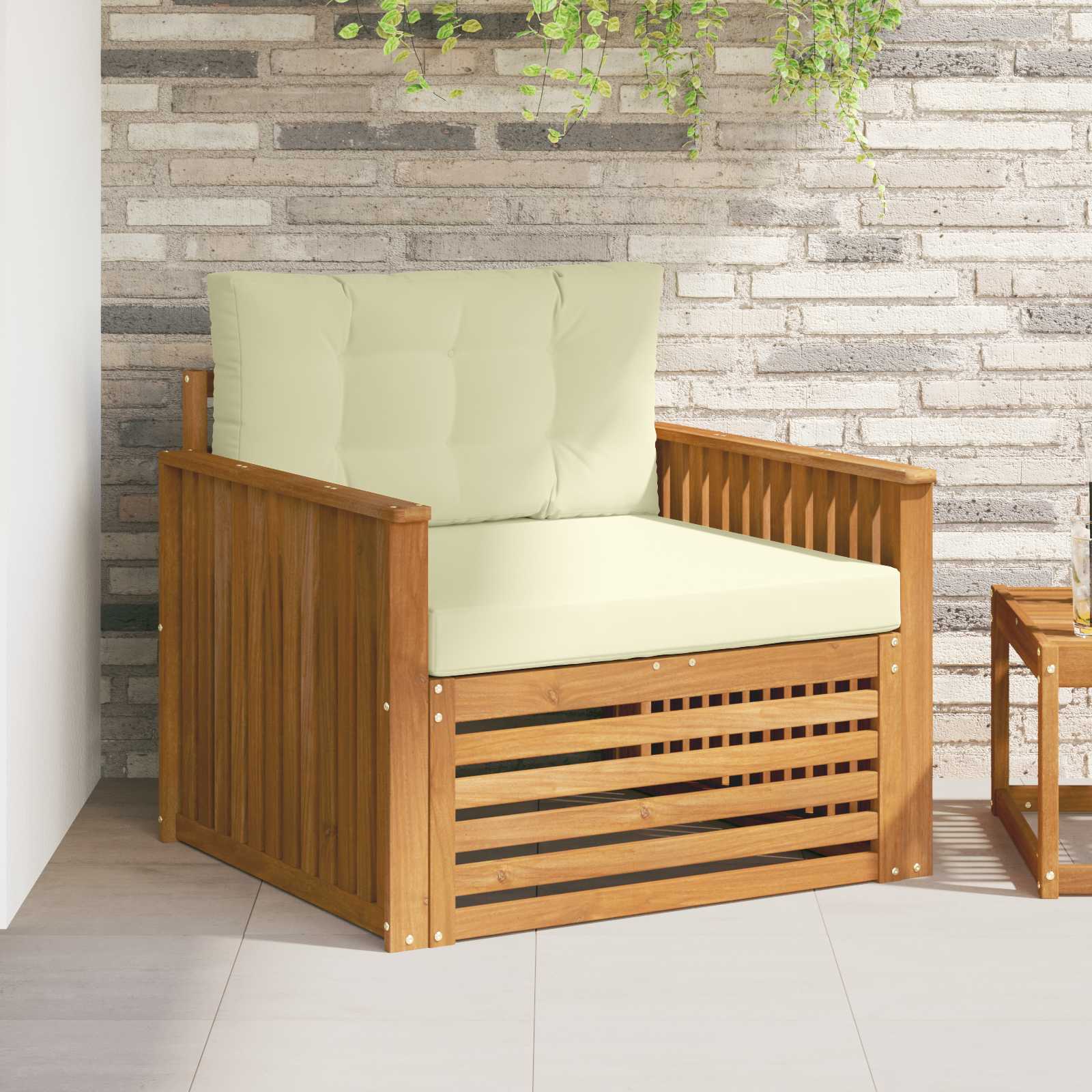 2 Stück Outdoor-Sofa Natur