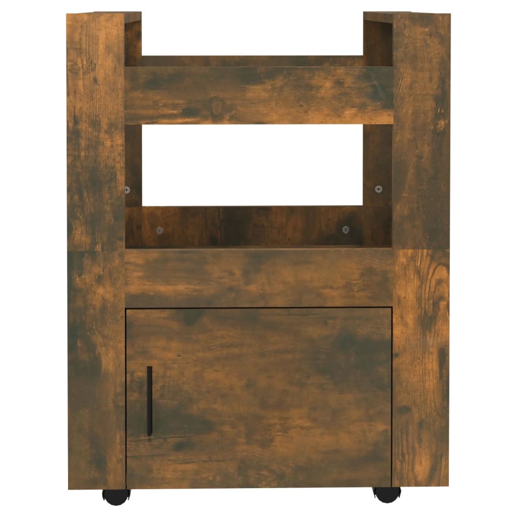 Küchenwagen Weiß 60x45x80 cm Holzwerkstoff