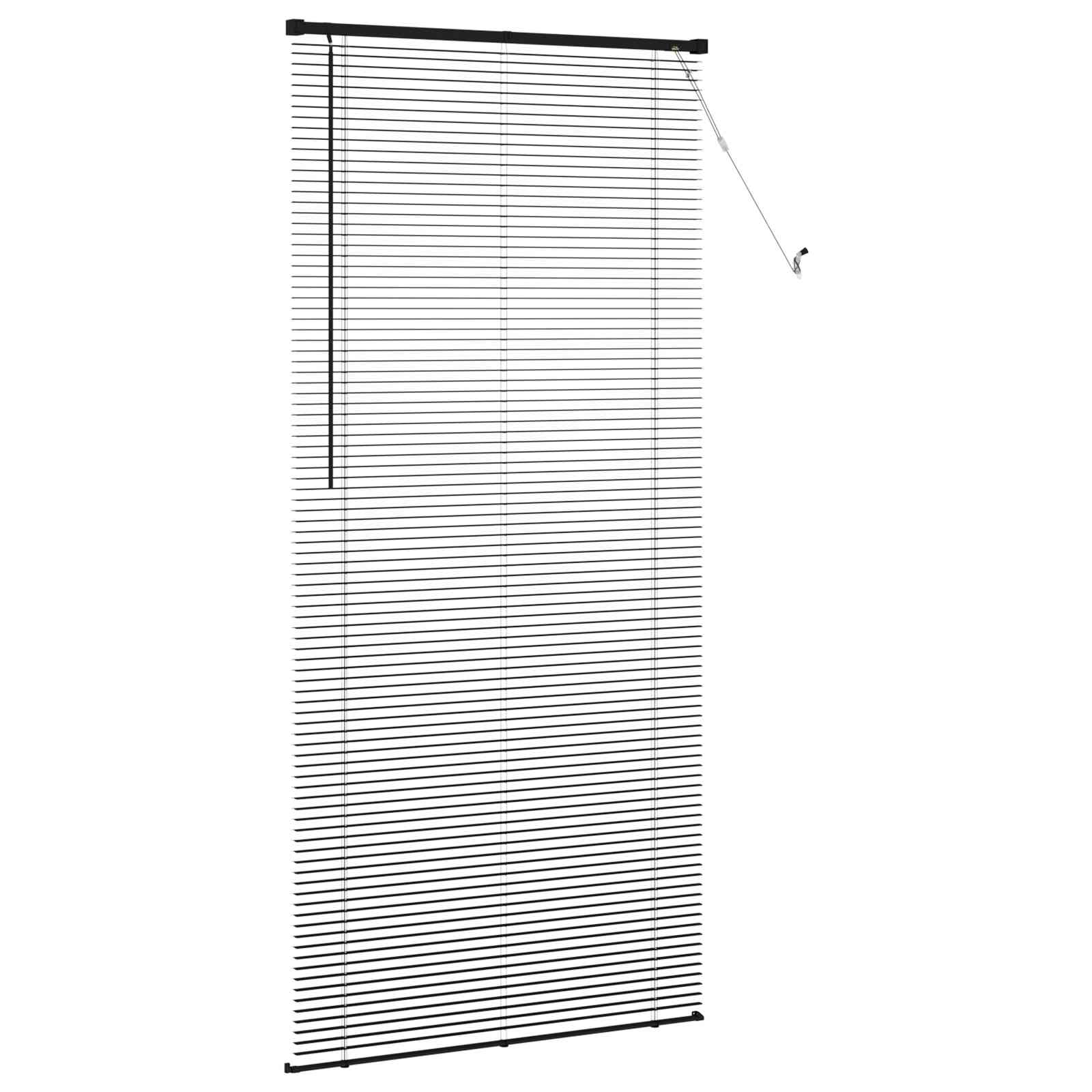 Jalousie Silber Grau 150 x 40 cm 25 mm PVC