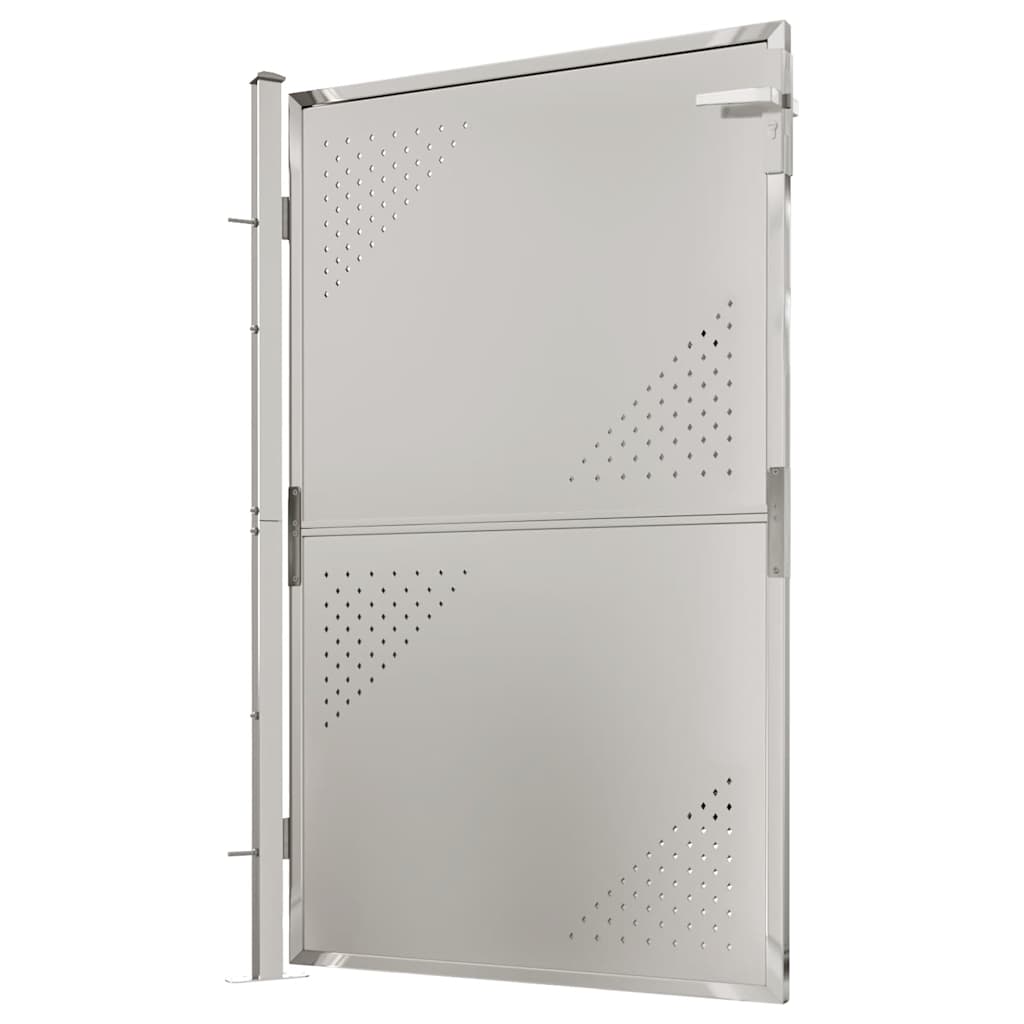 Gartentor 100 x 95 cm Edelstahl