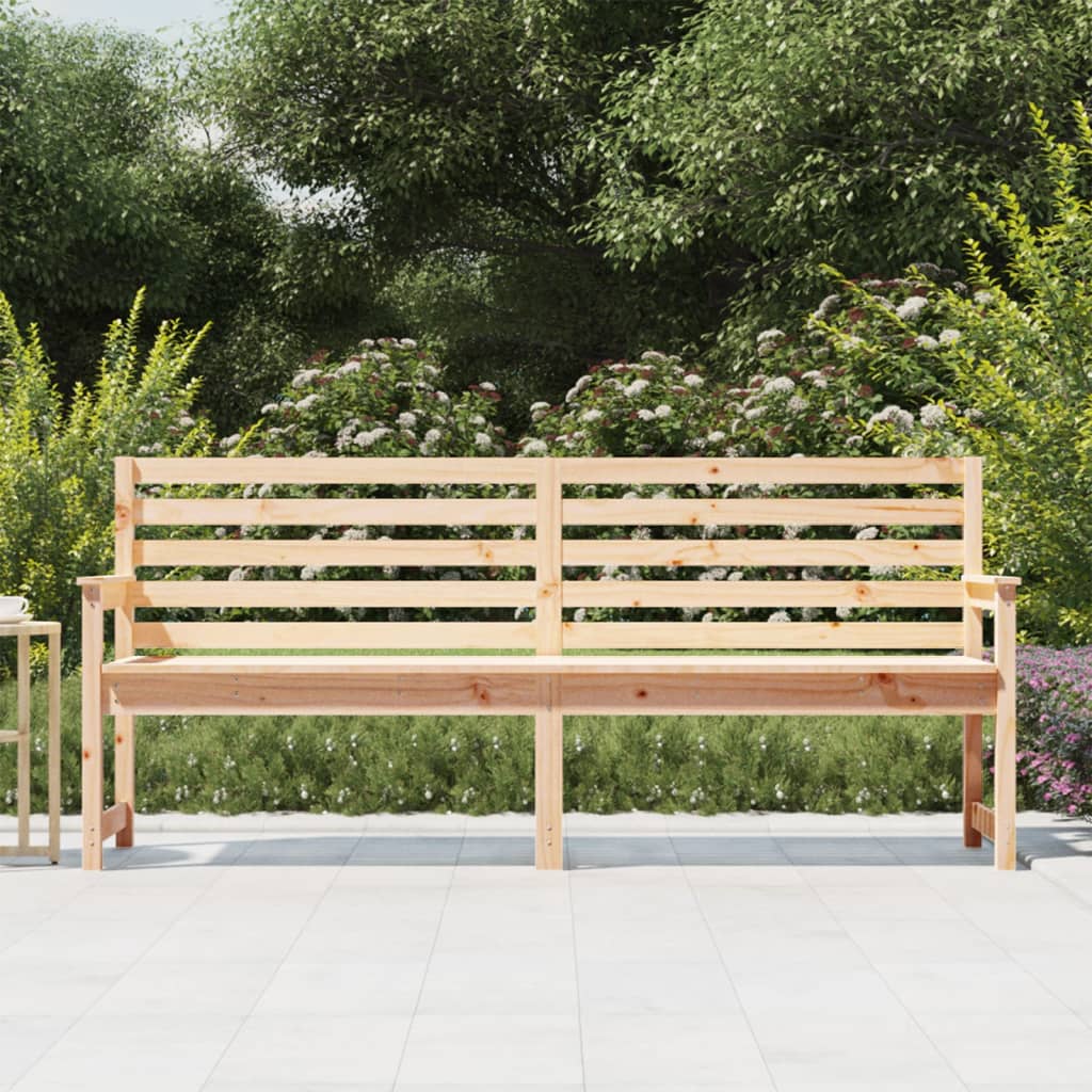 Gartenbank Grau 109x48x91,5 cm Massivholz Kiefer