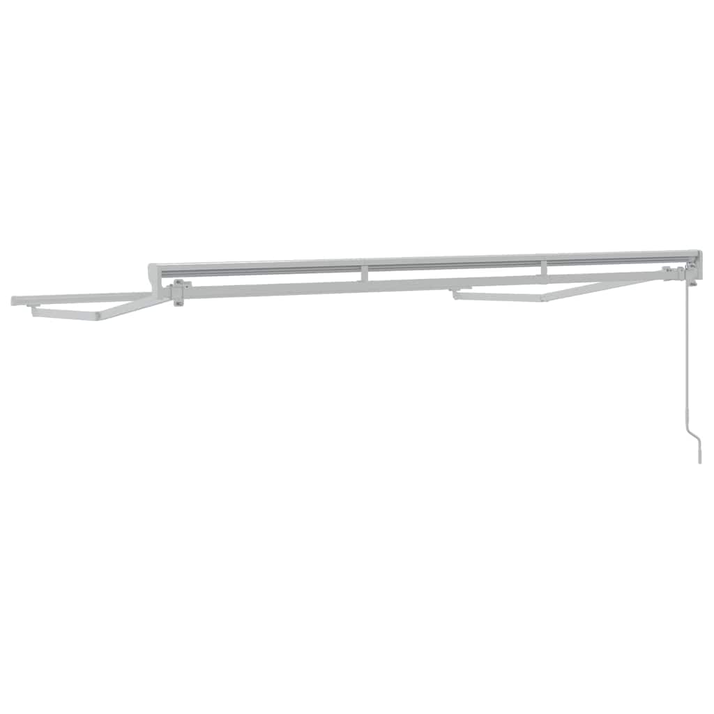 Markisenrahmen Verstellbar Weiß 2,5 x 2 m Stahl