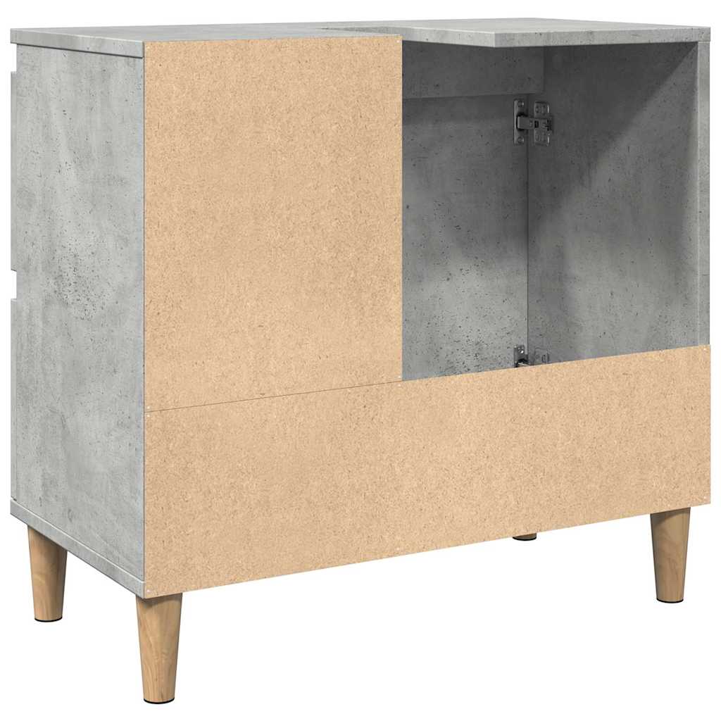 Badschrank Weiß 65x33x60 cm Holzwerkstoff