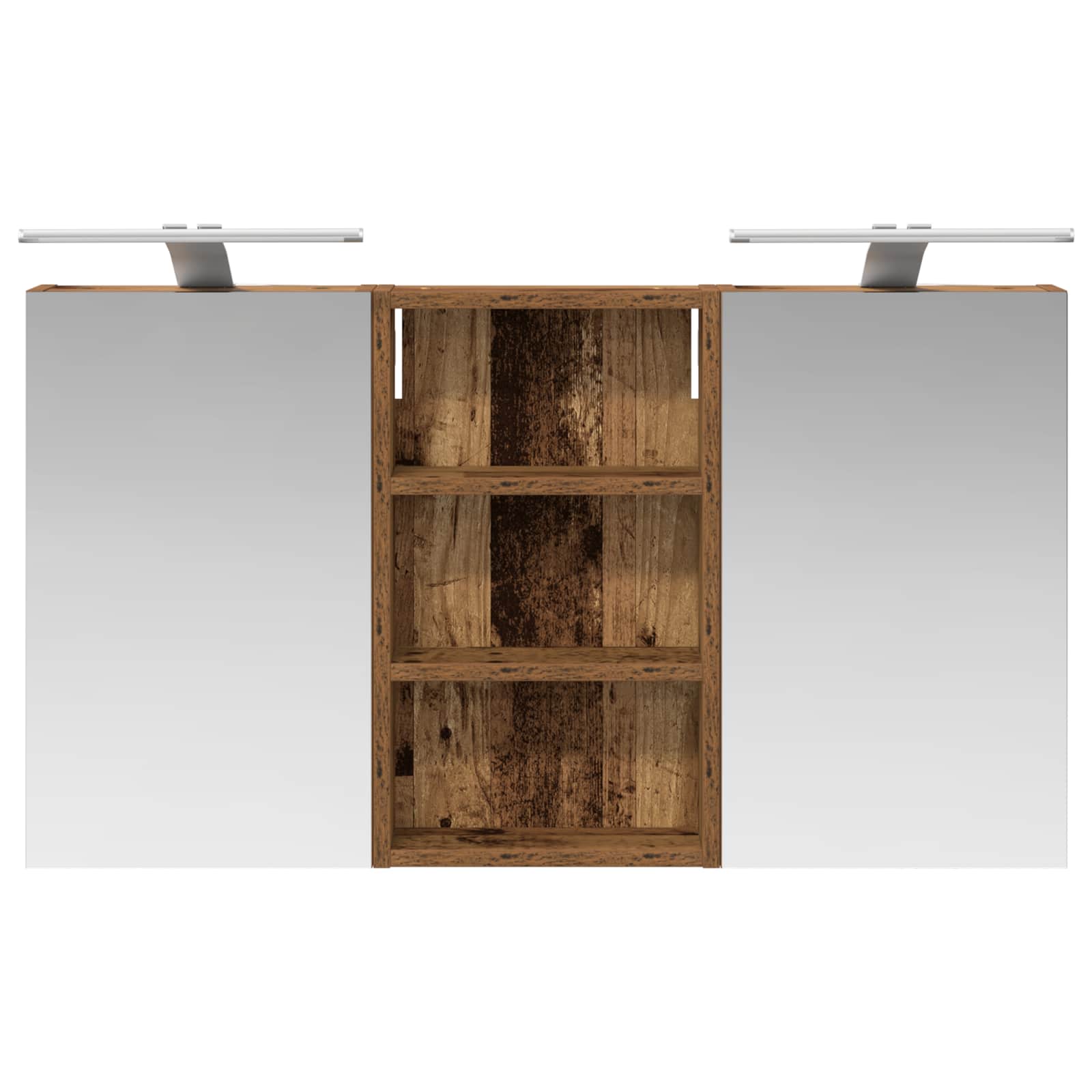 Badezimmerschrank-Set 3 pcs 80 x 10,5 x 50 cm Holzwerkstoff