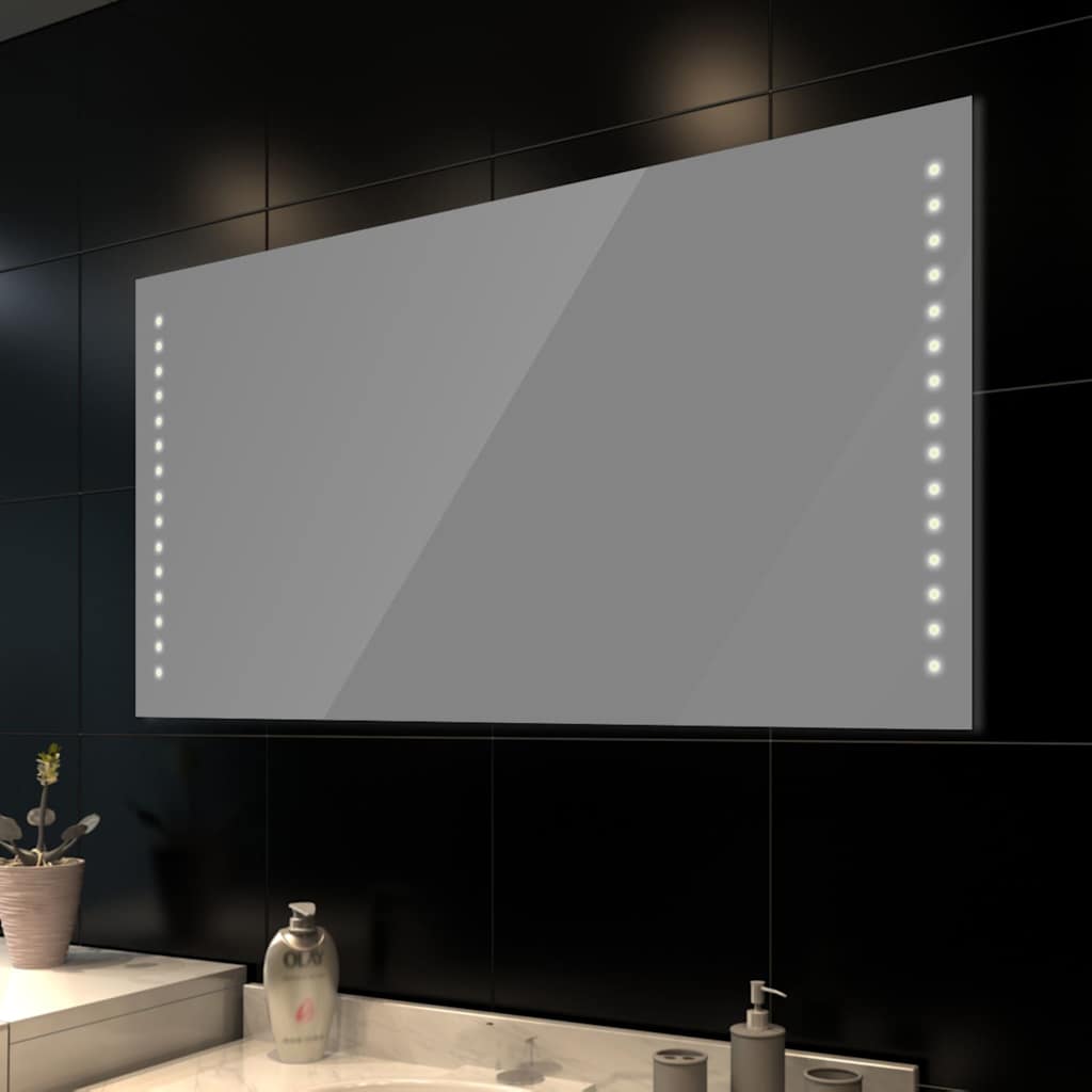 Badspiegel mit LED-Leuchten 60×80 cm