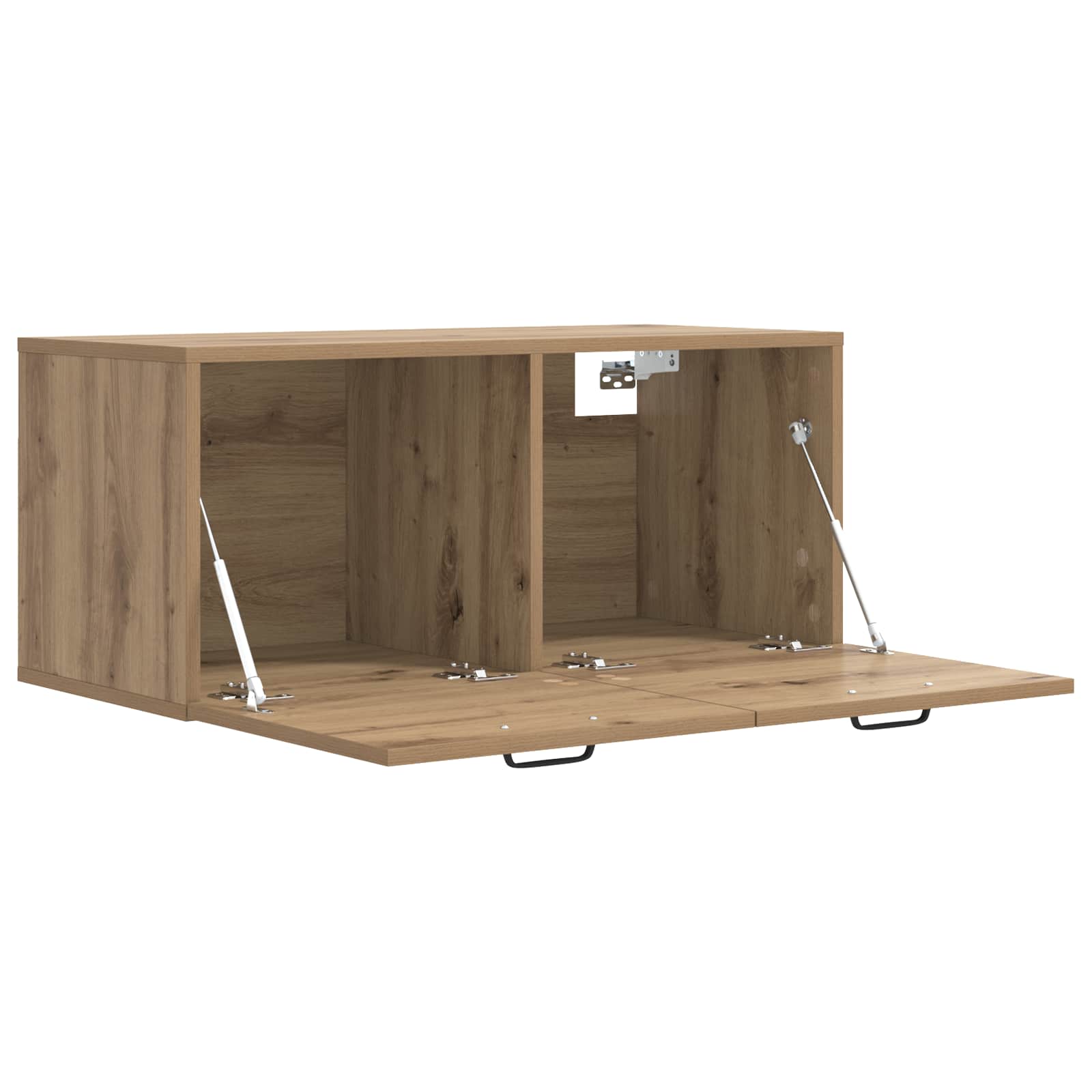 Wandschrank Weiß 80x36,5x35 cm Holzwerkstoff