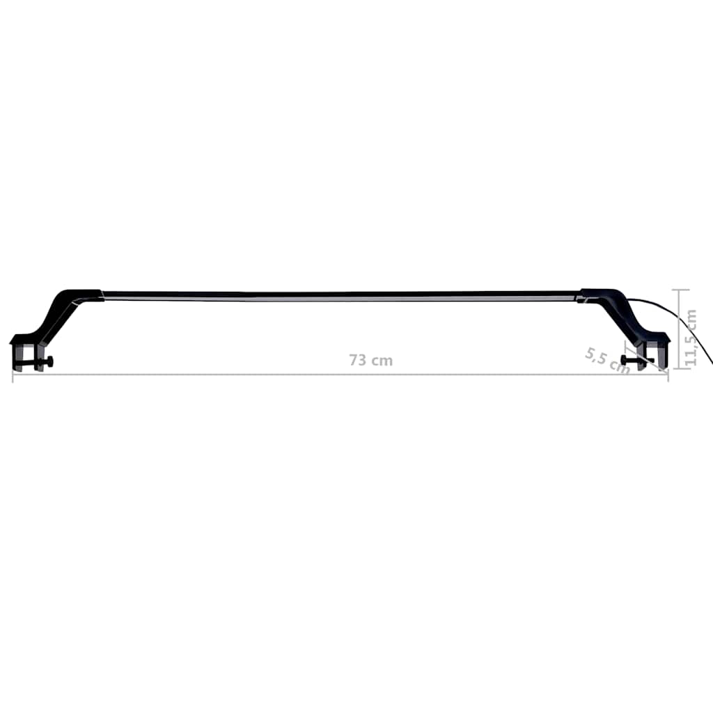 LED-Aquariumleuchte mit Klemme 25-45 cm Blau und Weiß