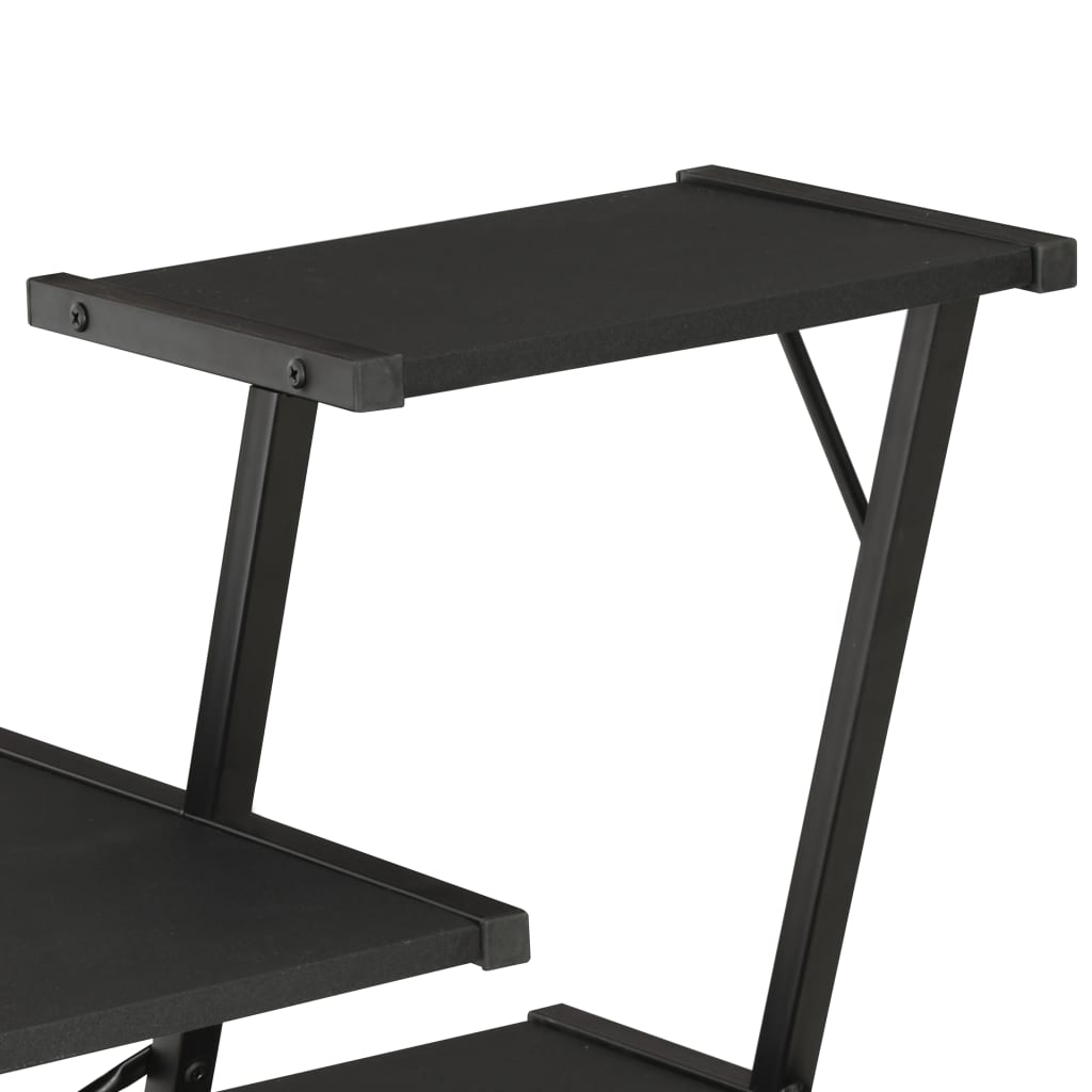 Schreibtisch mit Regal Weiß 116×50×93 cm