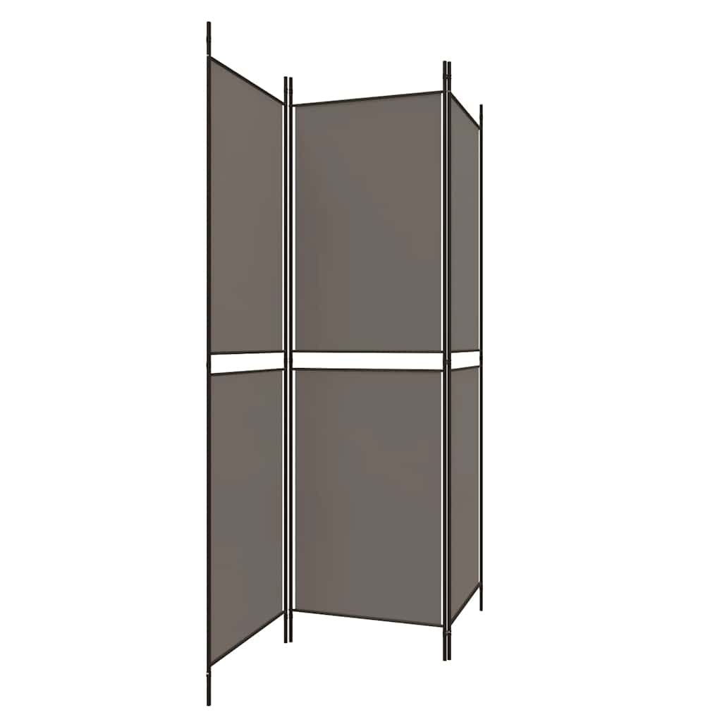 3-teiliger Raumteiler Beige 150 x 180 cm Stoff