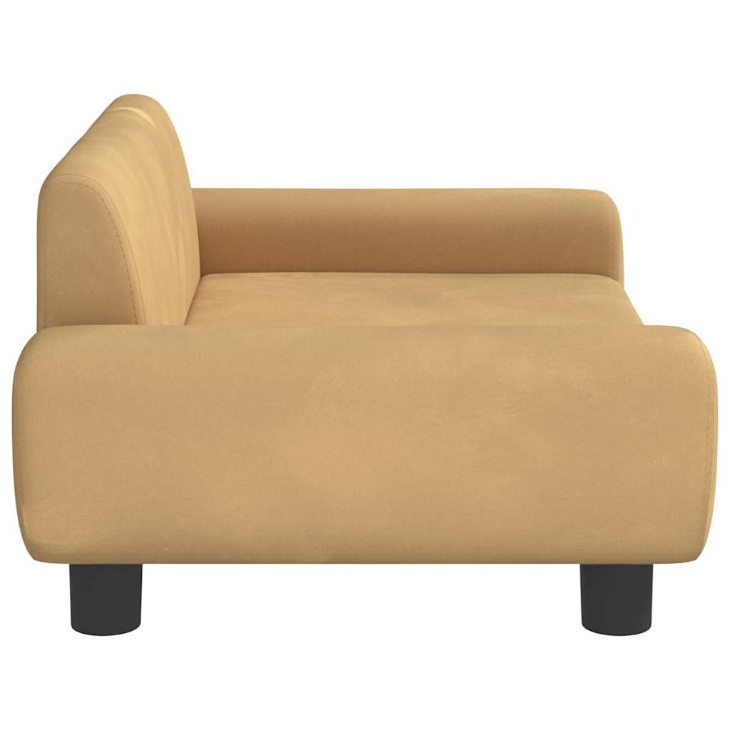 Kindersofa Blau 100x54x33 cm Samt
