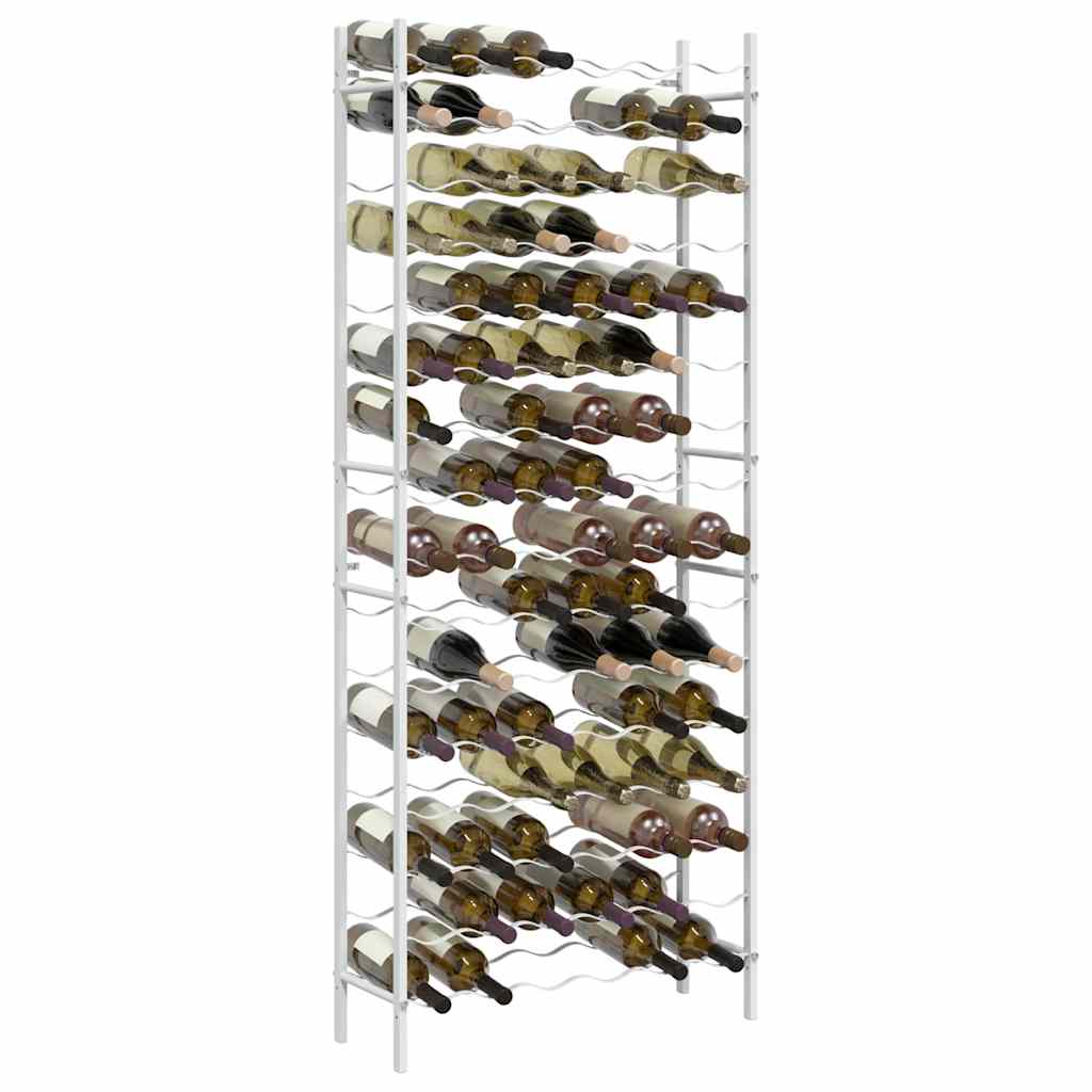 Weinregal für 48 Flaschen Schwarz Metall
