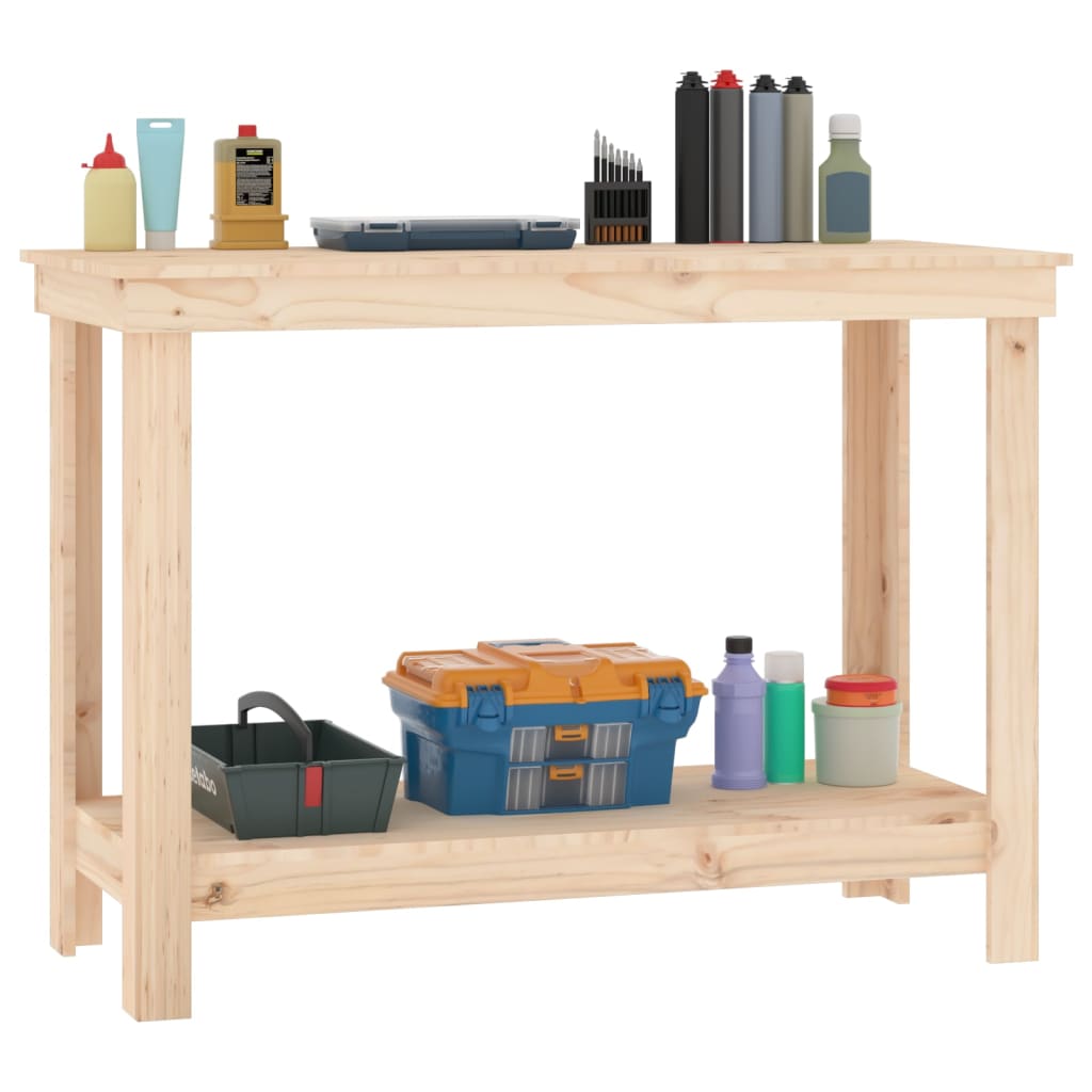 Werkbank 80x50x80 cm Massivholz Kiefer
