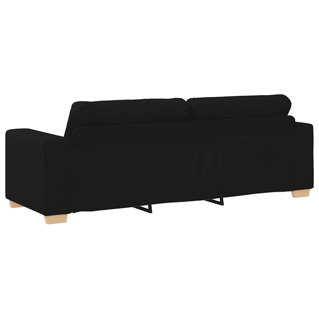 2-teiliges Sofa-Set mit Kissen, hellgrauer Stoff