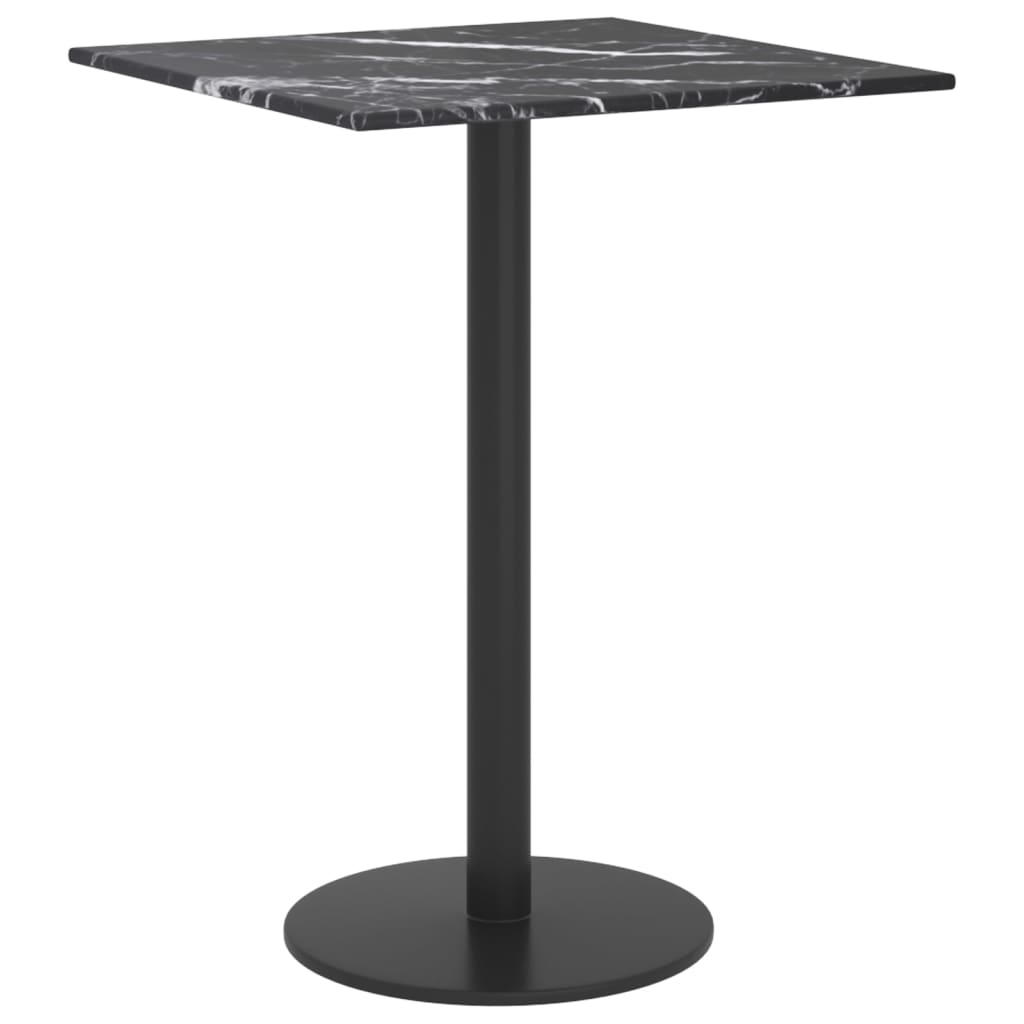 Tischplatte aus gehärtetem Glas quadratisch 700x700 mm