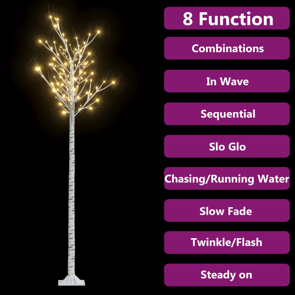 Weihnachtsbaum 128 LEDs 1,2 m Warmweiß Indoor Outdoor