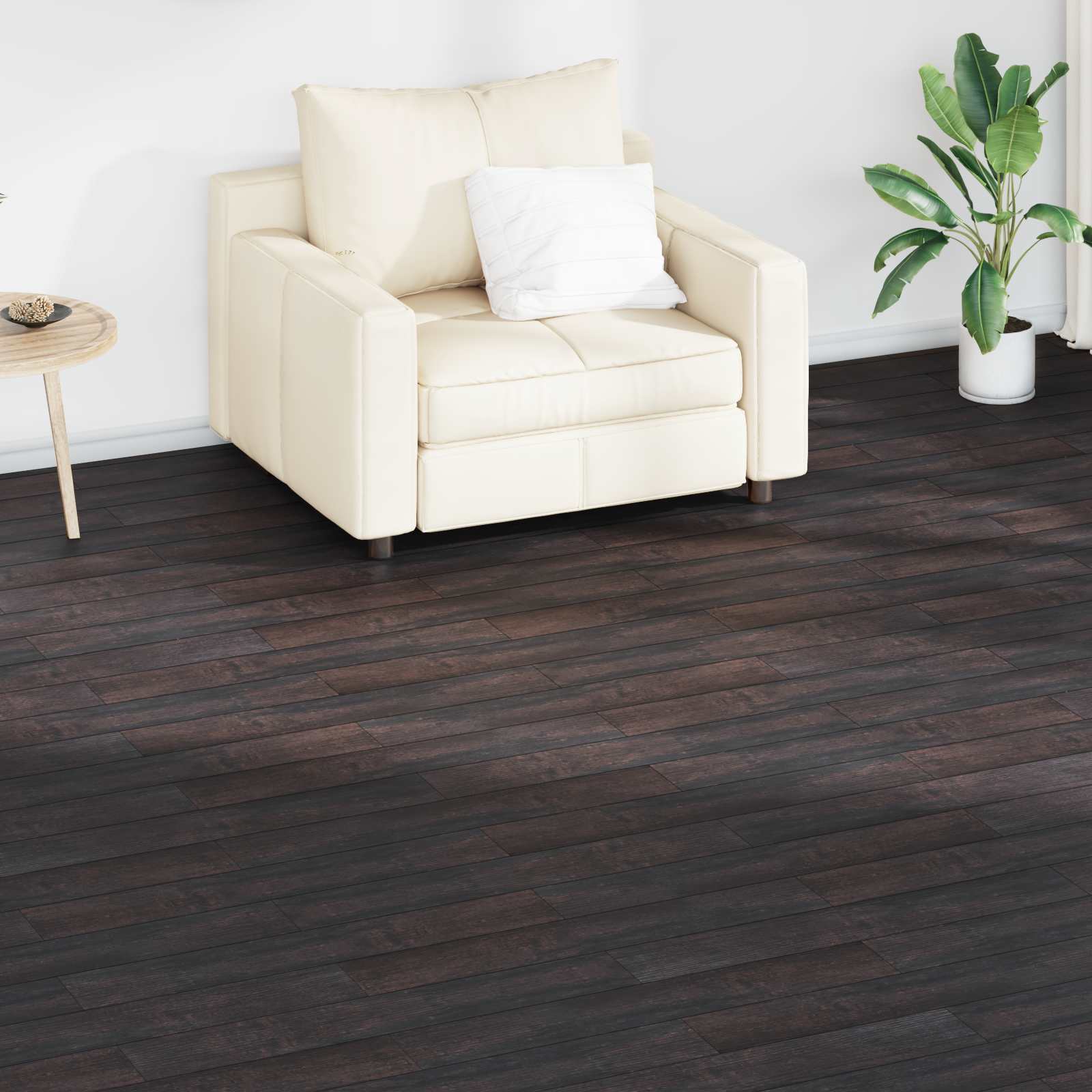 Bodenplanken 36 pcs Walnussbraun 5,02 m² PVC