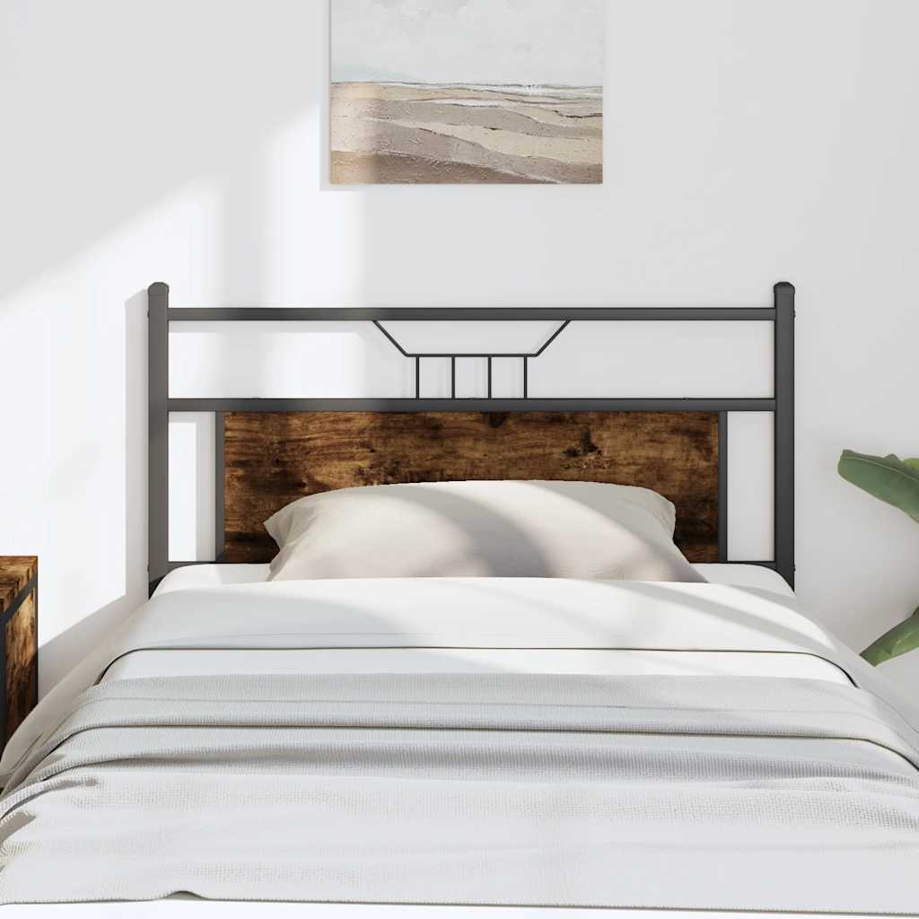 Ersatz-Kopfteil Räuchereiche 75 cm Holzwerkstoff und Stahl