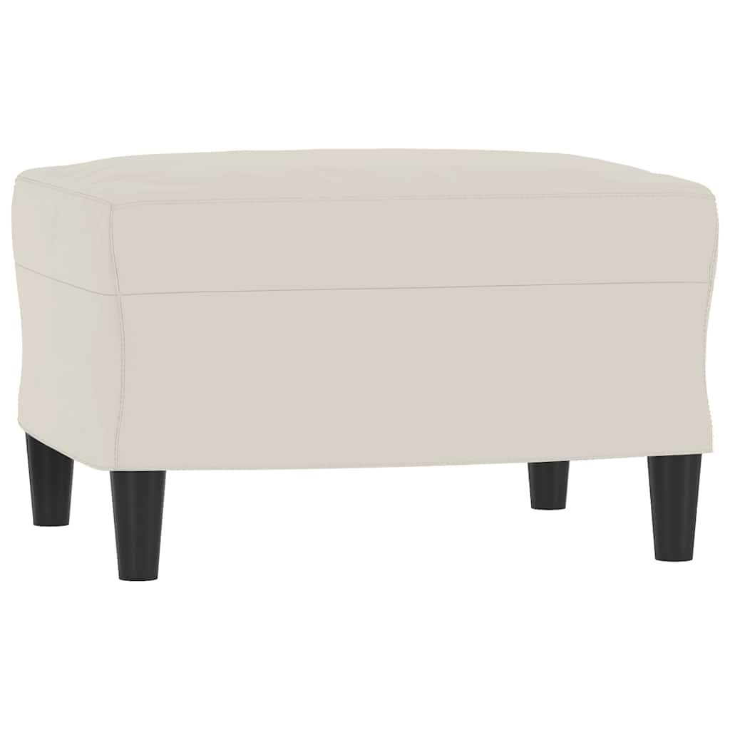 Fußhocker Hellgrau 60x50x41 cm Samt