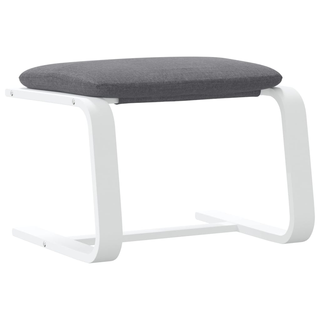 Fußhocker Creme 51x41x40 cm Stoff