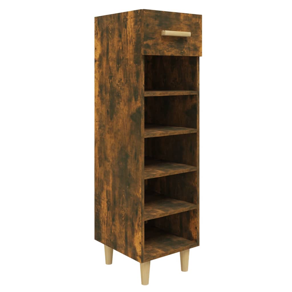 Schuhschrank Betongrau 30x35x105 cm Holzwerkstoff