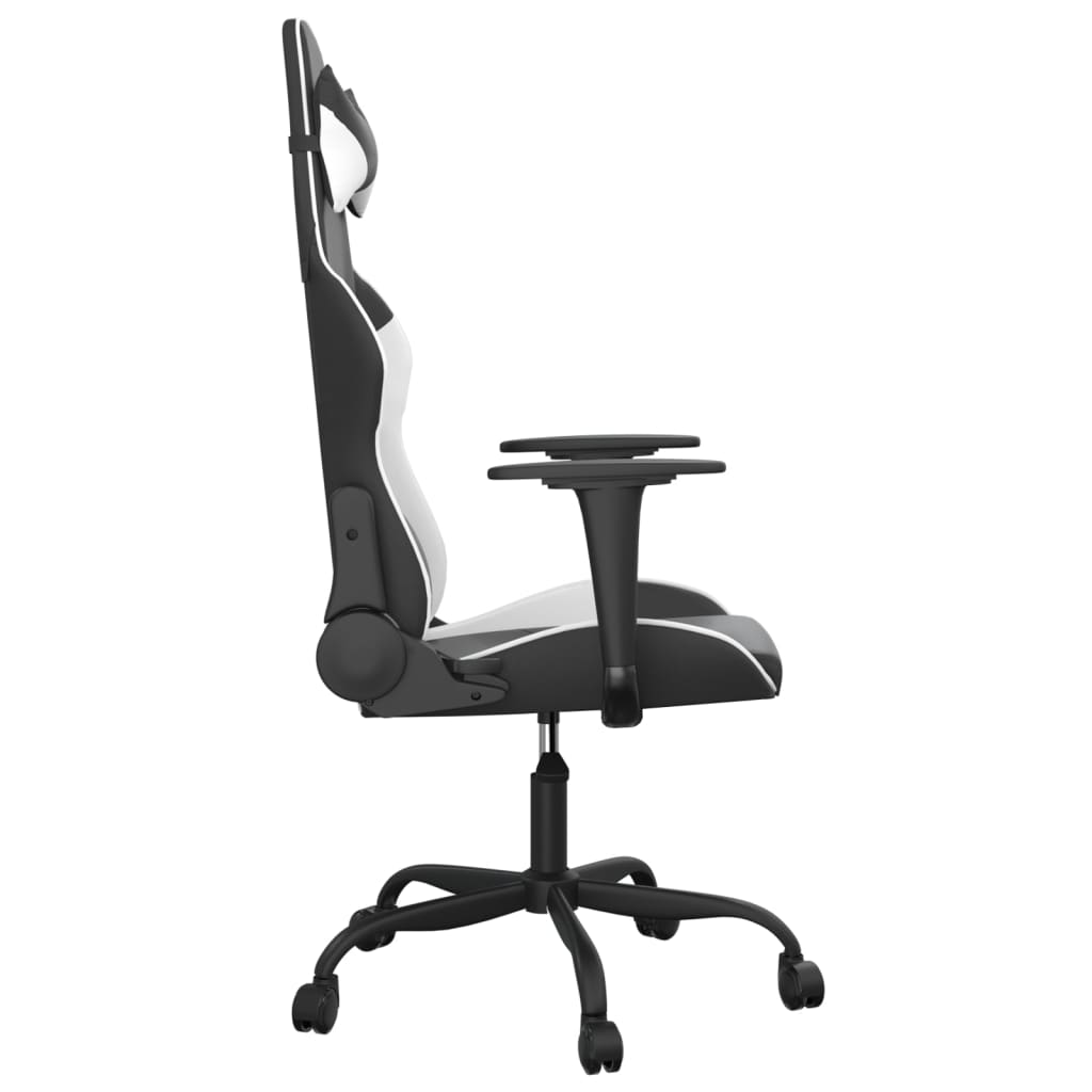 Gaming-Stuhl mit Massagefunktion Schwarz und Rot Kunstleder