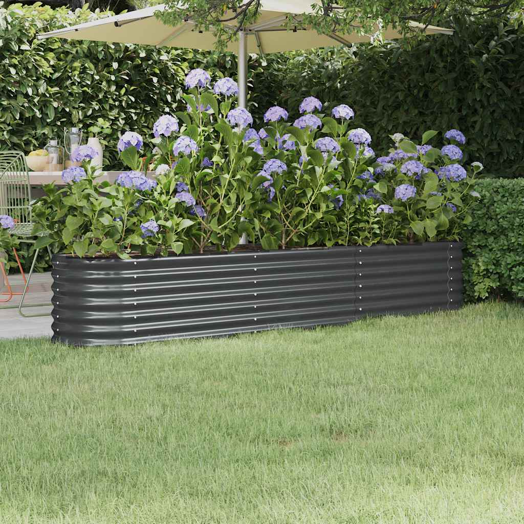 Hochbeet Verzinkter Stahl 114x40x36 cm Grün