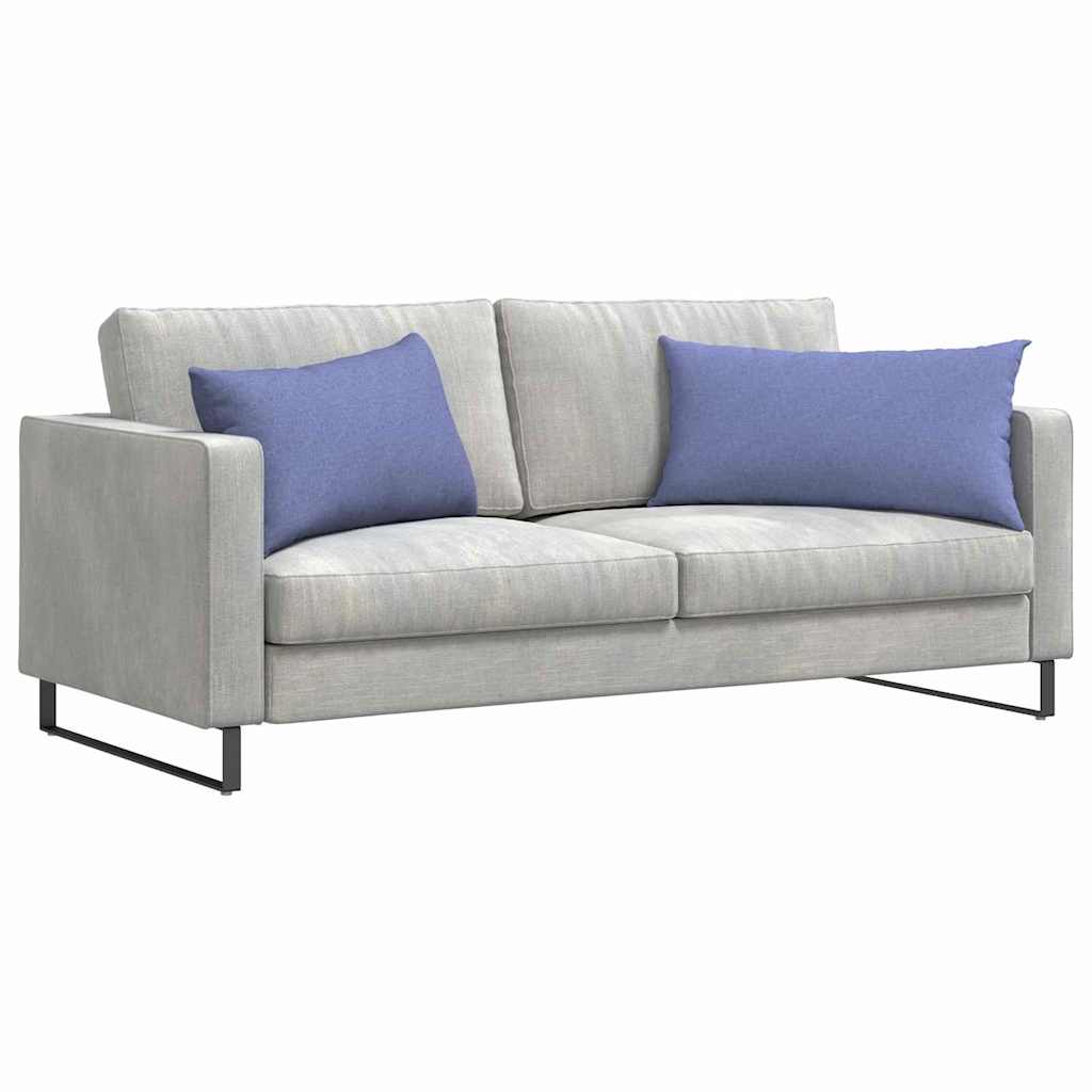 Sofakissen 2 pcs Hellgrau 50 x 30 cm Stoff
