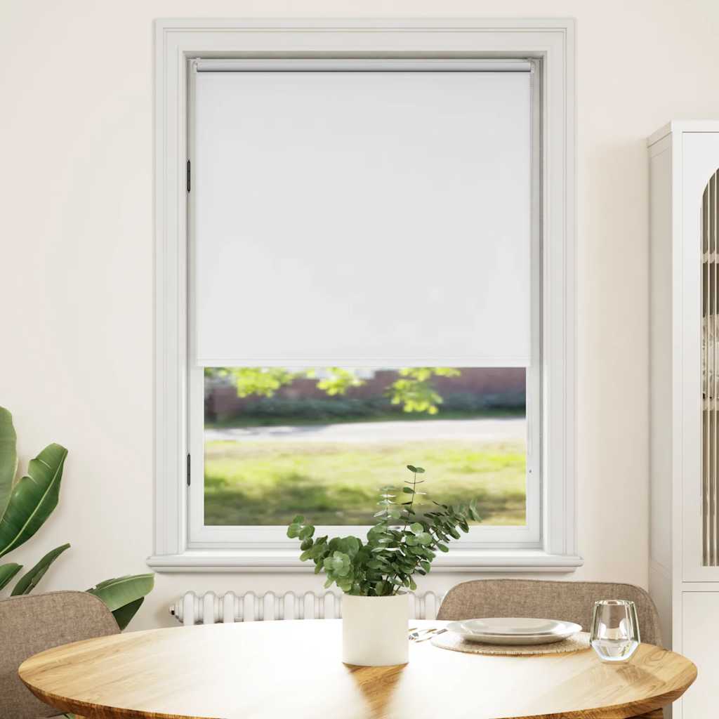 Verdunkelungsrollo 84,4 x 175 cm, Stoffbreite 80 cm, Weiß