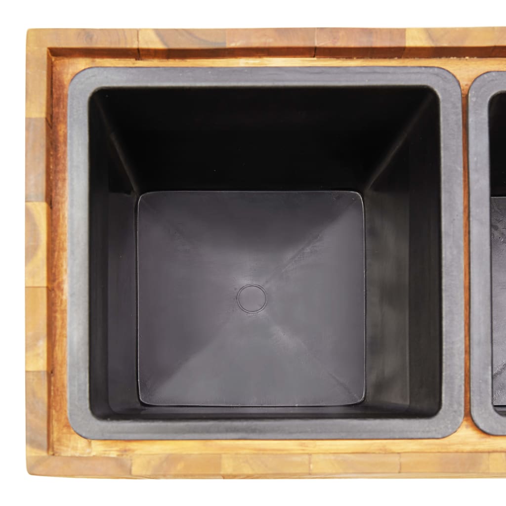 Garten-Hochbeet 24,5x24,5x25 cm Massivholz Akazie