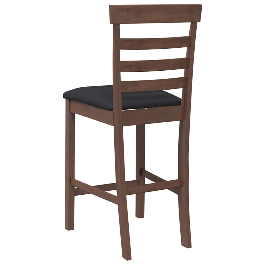 Barhocker 2 Stk. Weiß Stoff