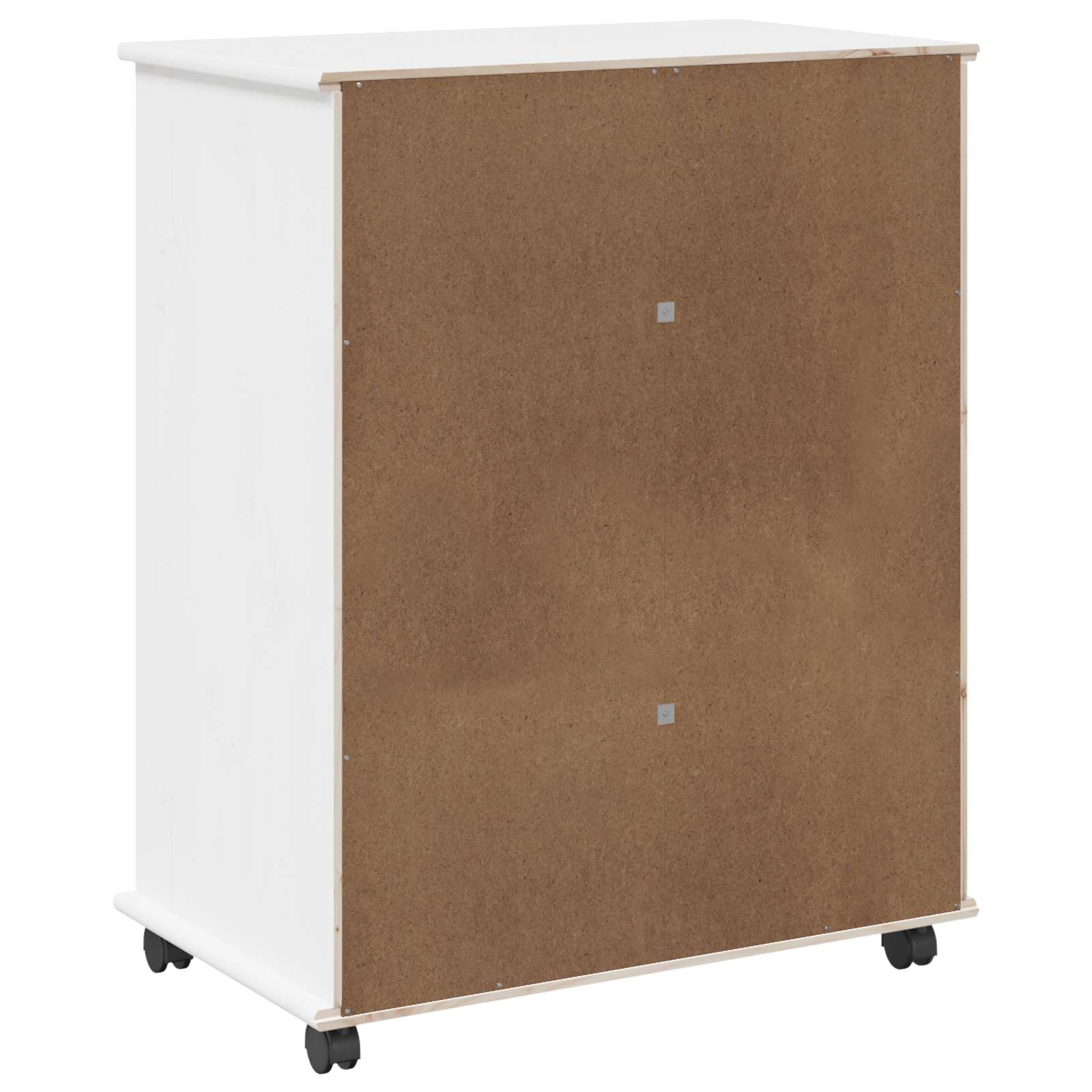 Rollschrank Honigbraun 63,5 x 39 x 79 cm Massivholz Kiefer