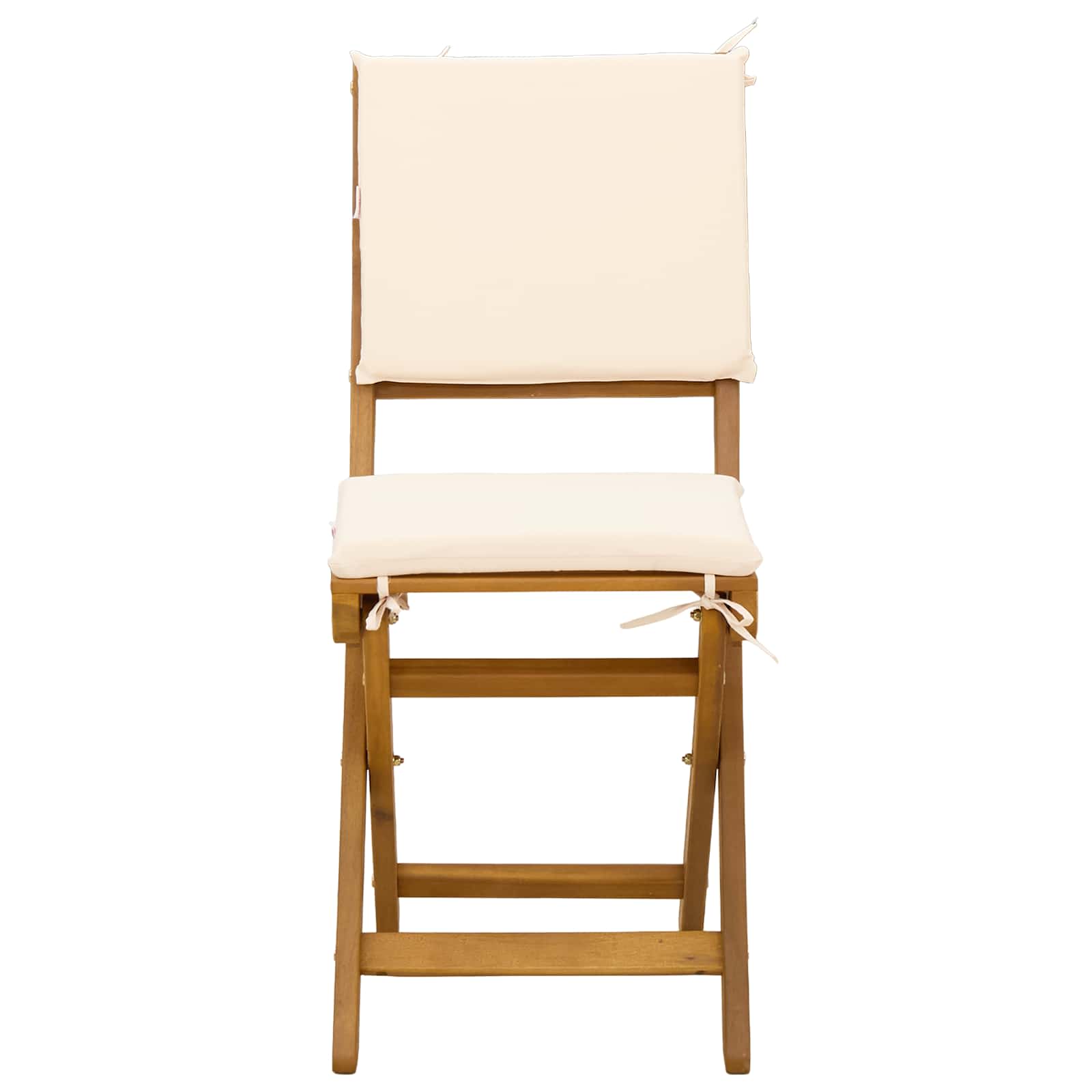 Außen Bistro-Stühle 6 pcs Natur Massivholz Akazie