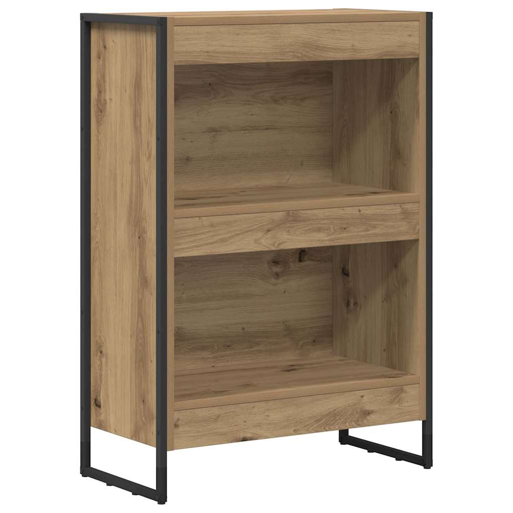 Bücherregal 2 pcs Schwarz Eichen-Optik 60 x 30 x 189,5 cm