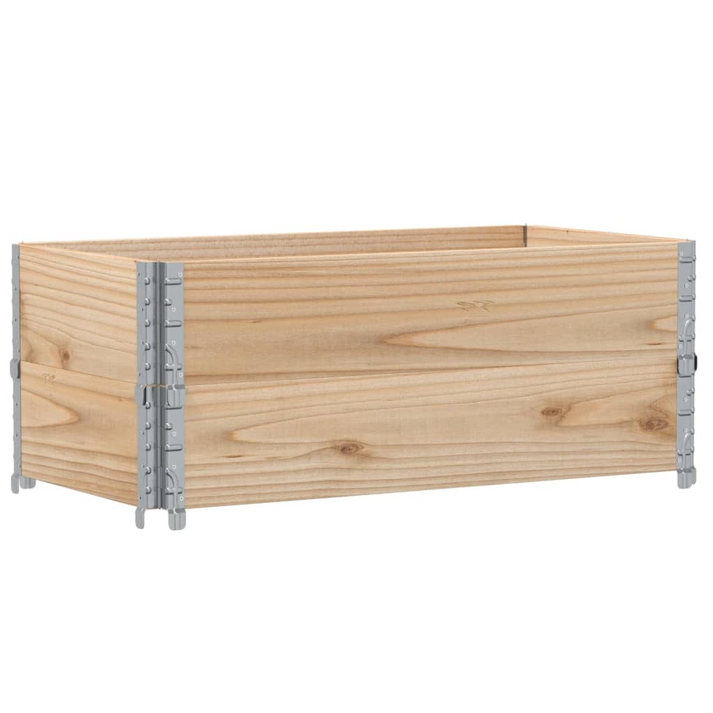 Pflanzkasten Grau 150x100 cm Massivholz Kiefer