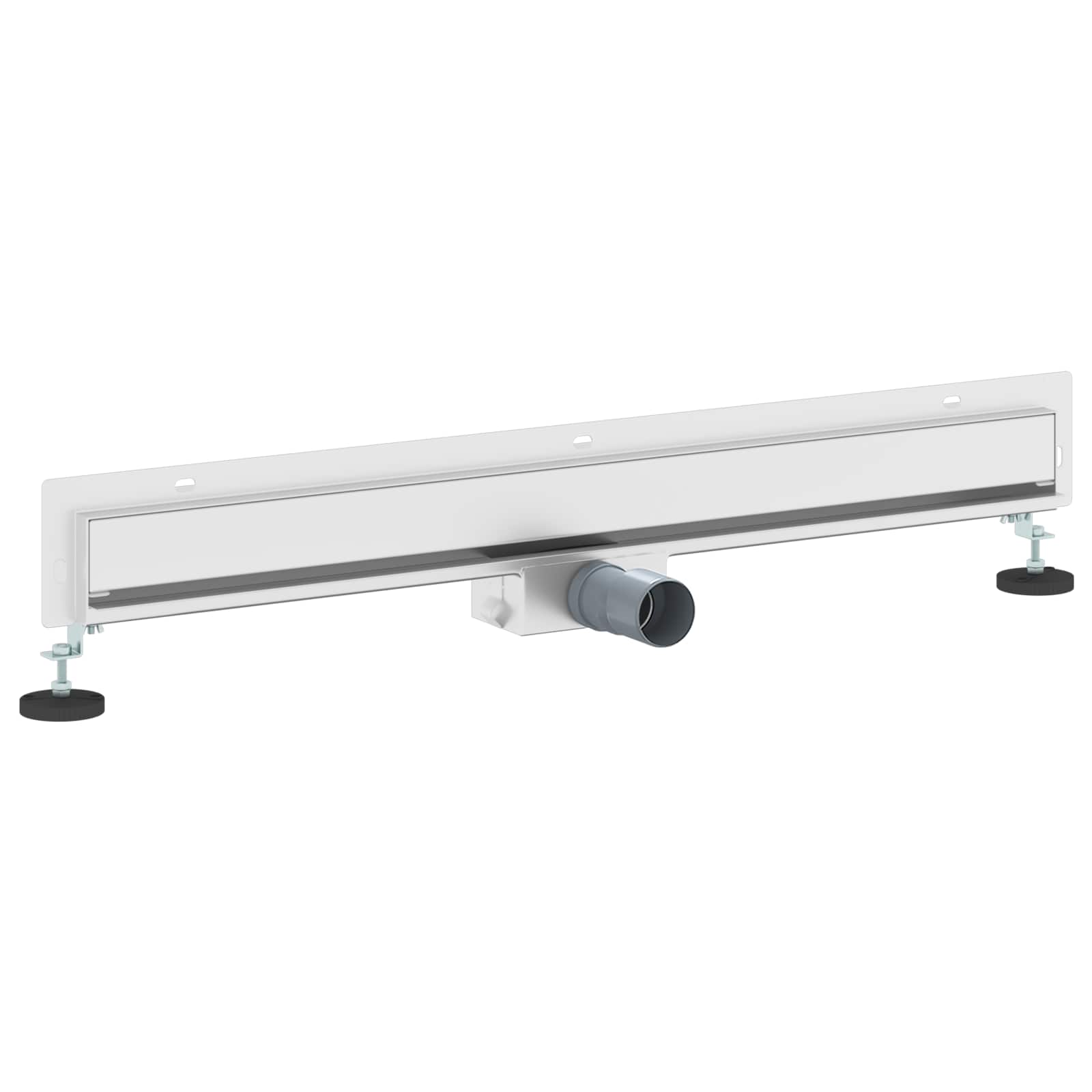Wandmontierter Duschablauf Silber 50 cm Edelstahl 304