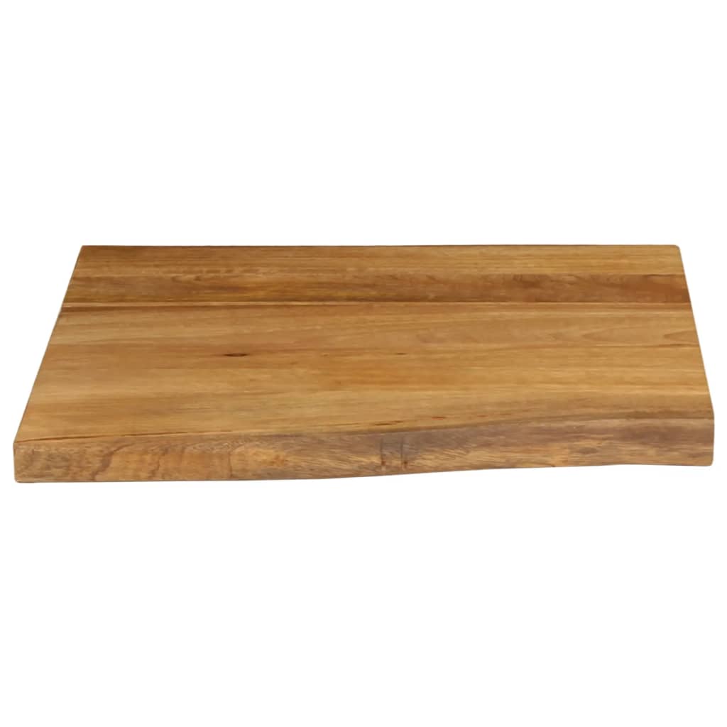 Tischplatte 40x40x2,5 cm Rechteckig Massivholz Akazie Baumkante